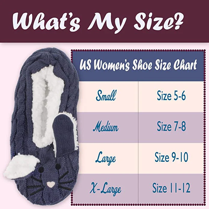 Fuzzy Animal Slippers: 2 Pairs - Image 7
