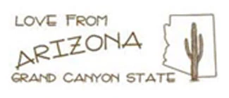 Bamboo Back Scratcher Shoe Horn Bongers With Love Series of States, Arizona