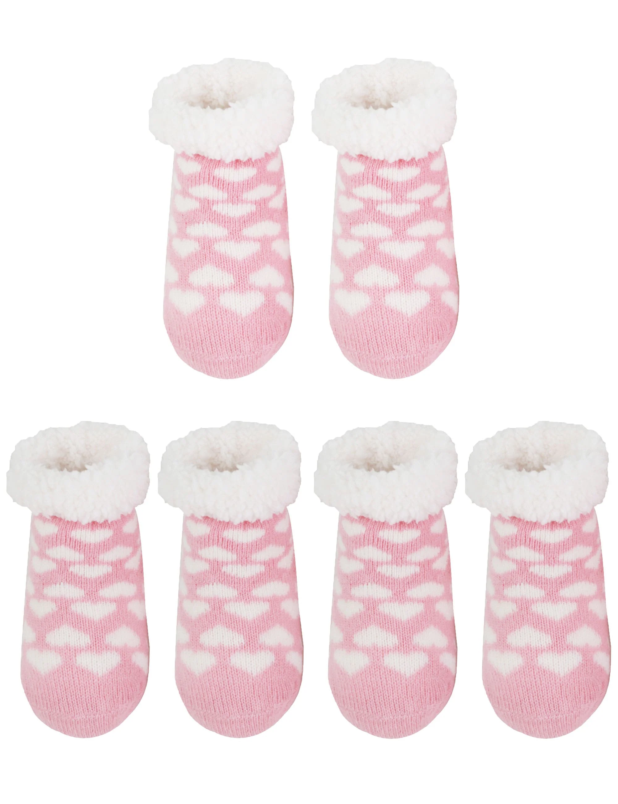 Baby Fleece-Lined Knitted Non-Slip Crew Socks - Image 13