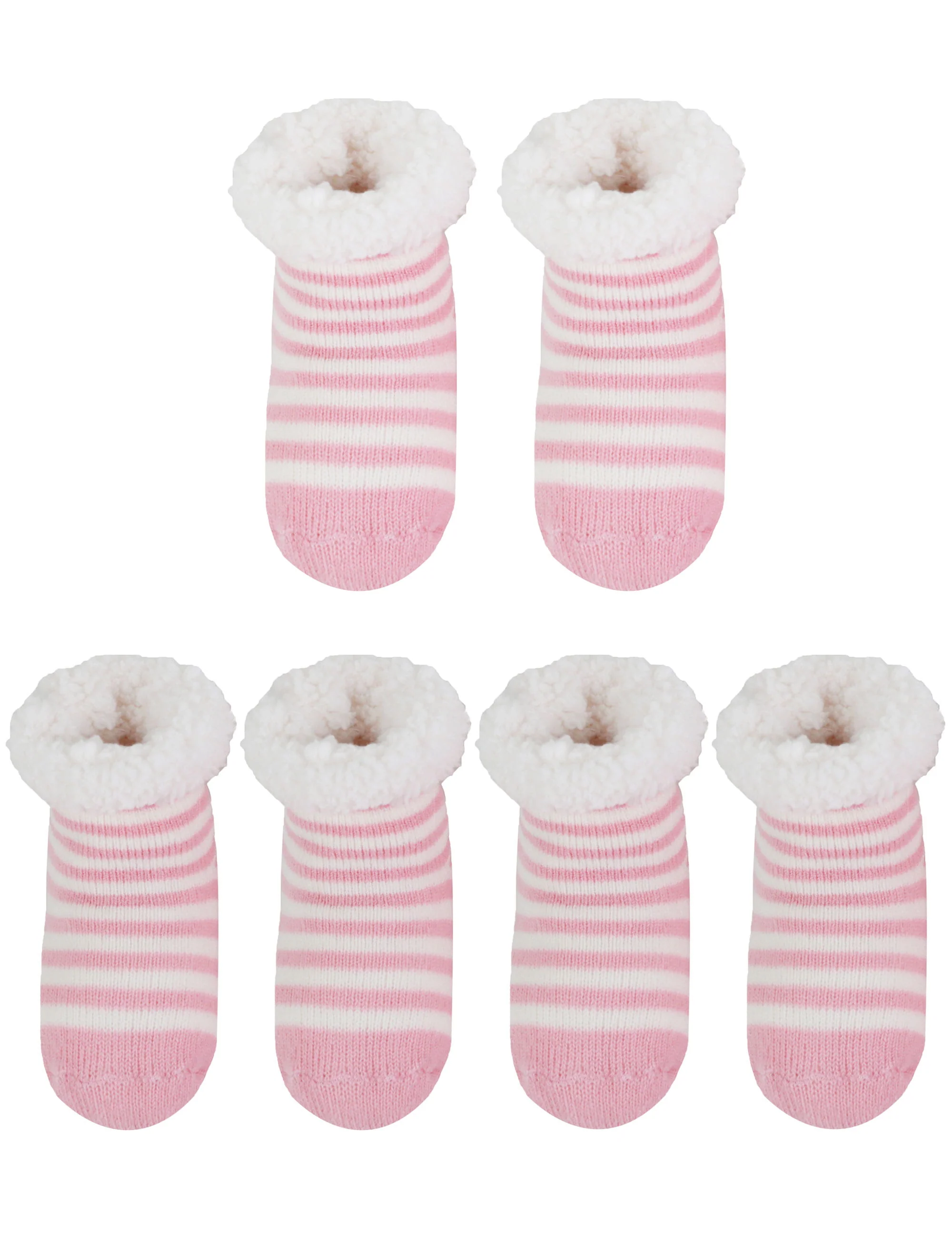 Baby Fleece-Lined Knitted Non-Slip Crew Socks - Image 14