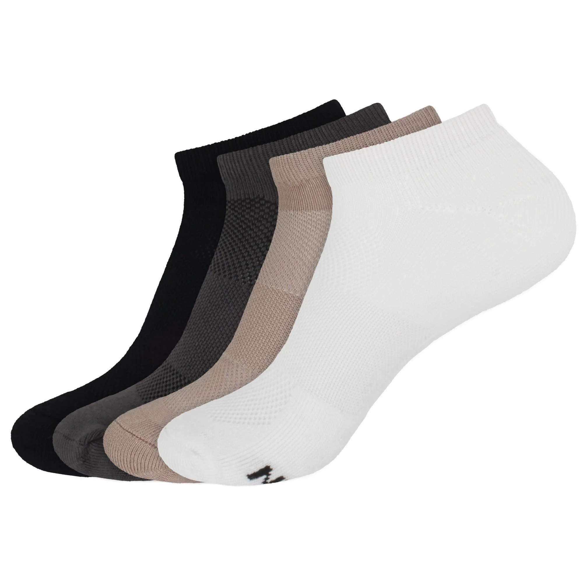 Unisex Bamboo Sports Ankle Socks: 4 Pairs - Image 39