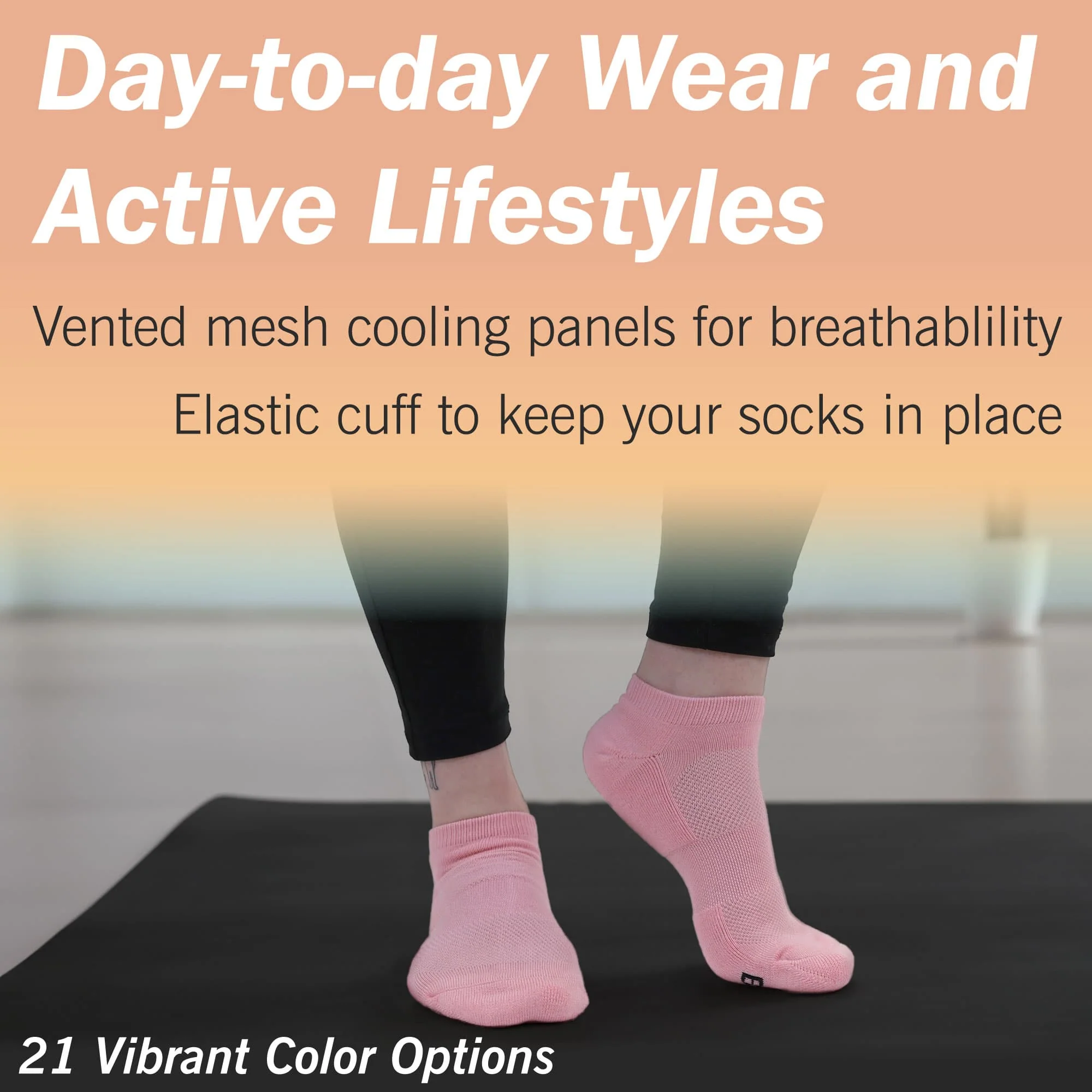 Unisex Bamboo Sports Ankle Socks: 4 Pairs - Image 4