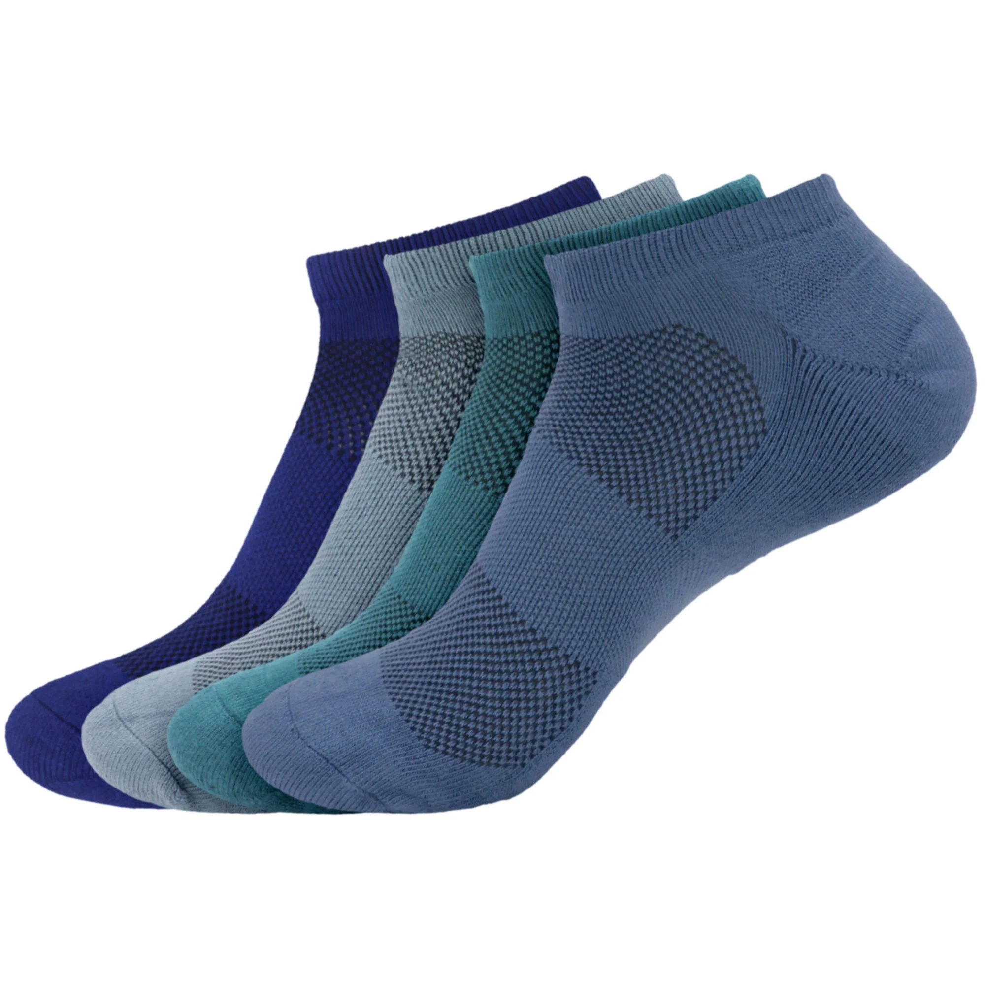 Unisex Bamboo Sports Ankle Socks: 4 Pairs - Image 40