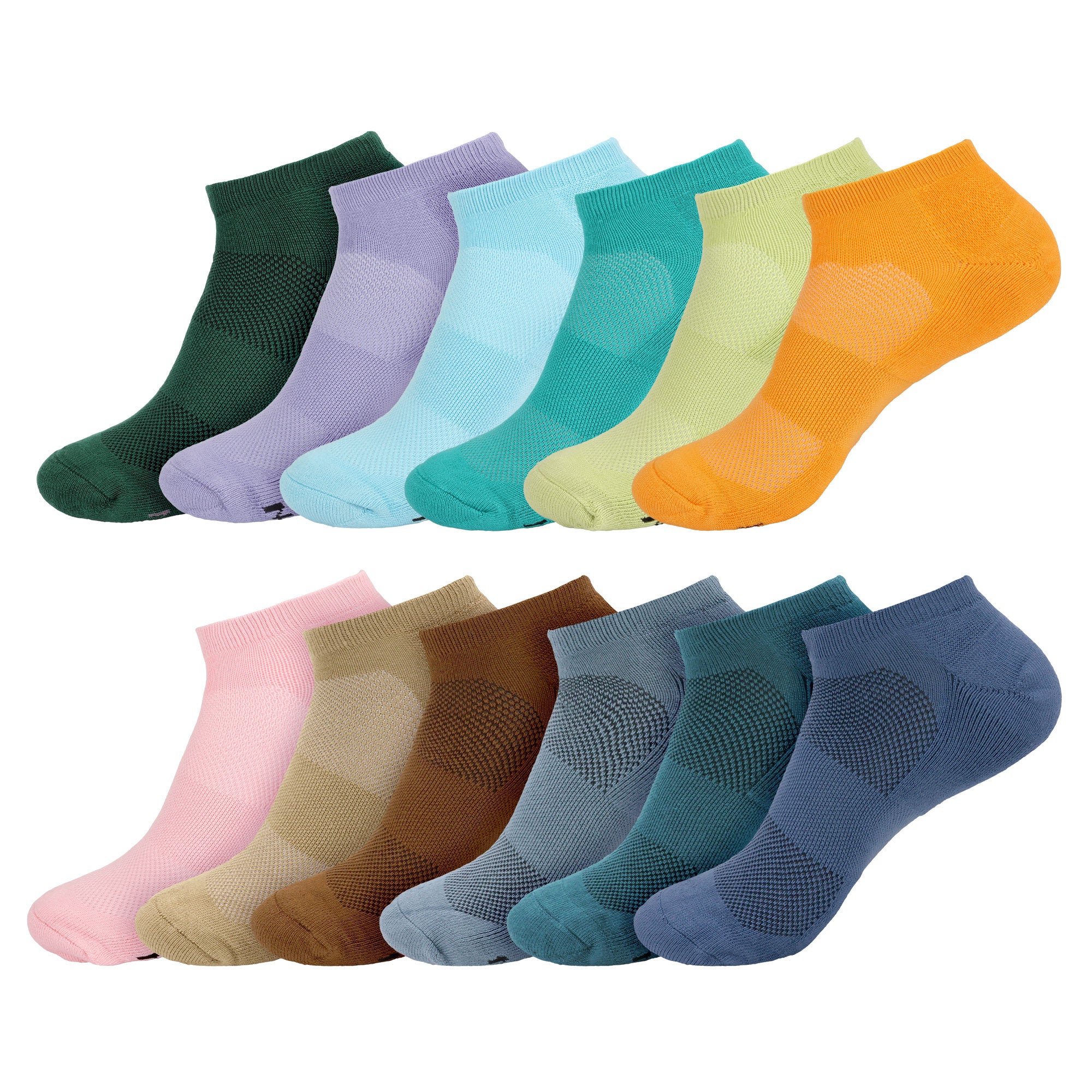 Unisex Bamboo Sports Ankle Socks: 4 Pairs - Image 42