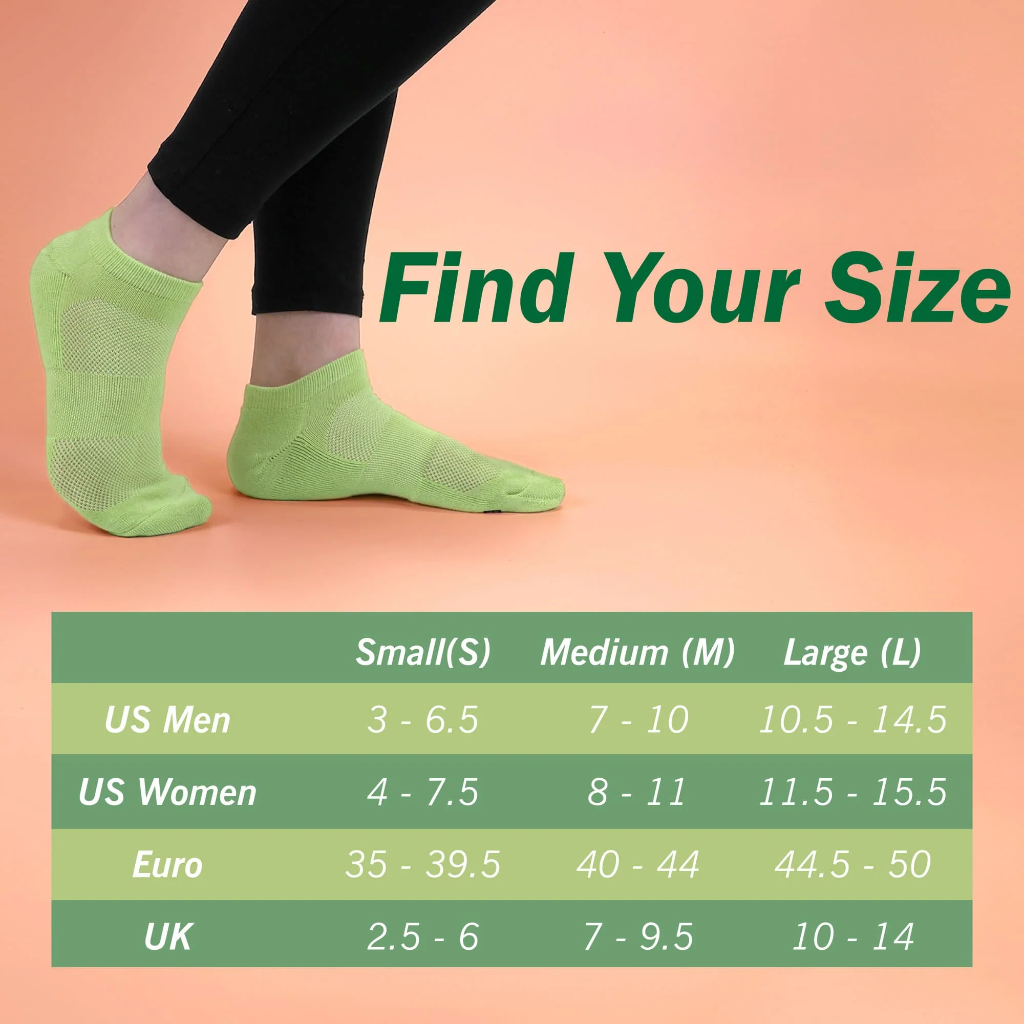 Unisex Bamboo Sports Ankle Socks: 4 Pairs - Image 6