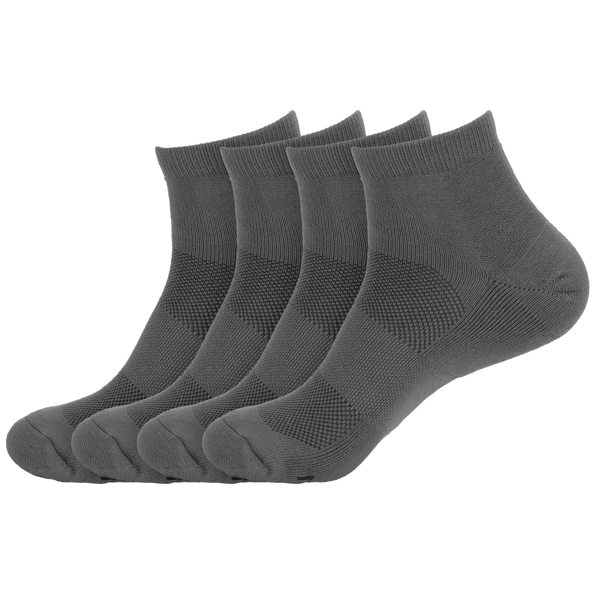 Unisex Quarter Bamboo Athletic Socks: 4 Pairs - Image 16