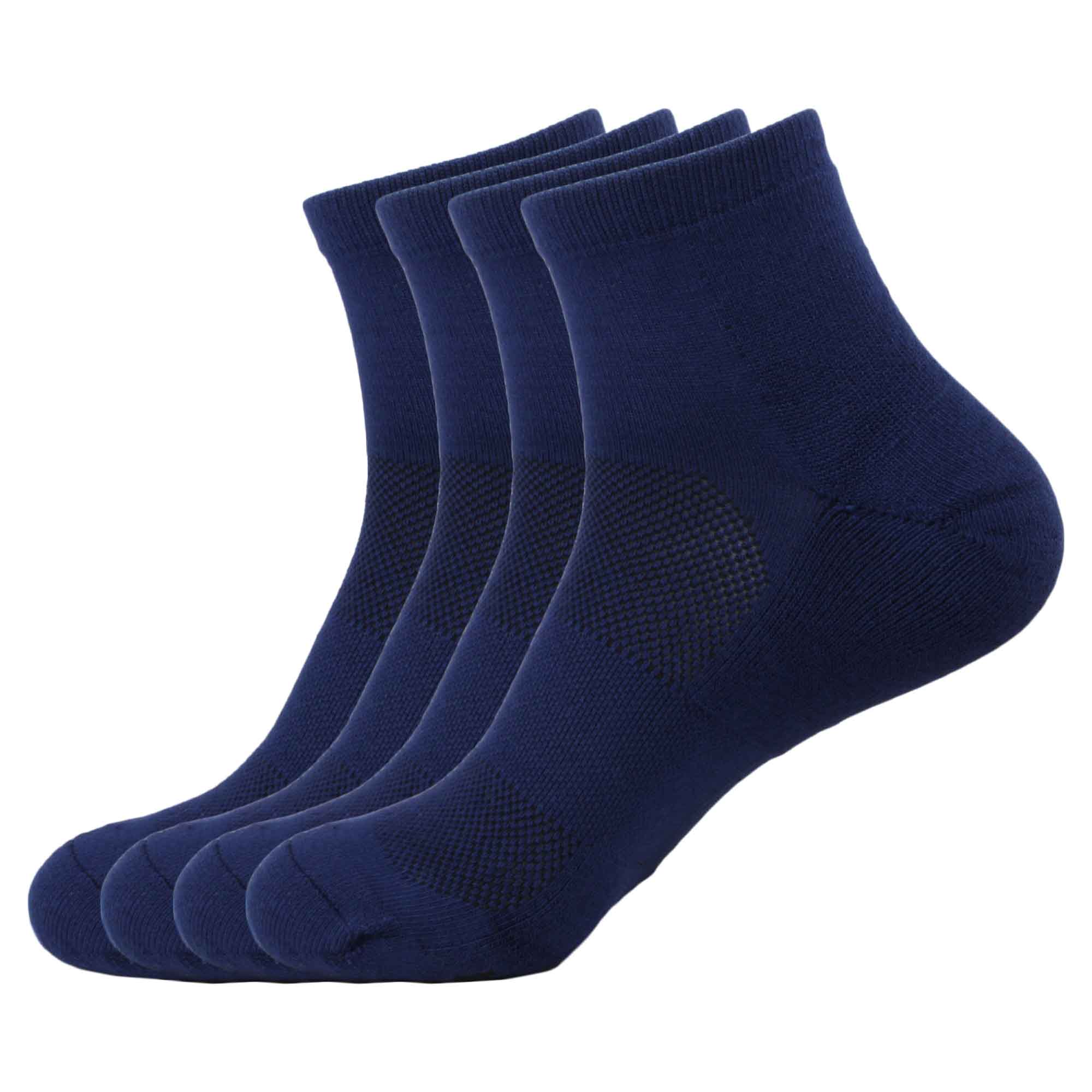 Unisex Quarter Bamboo Athletic Socks: 4 Pairs - Image 19