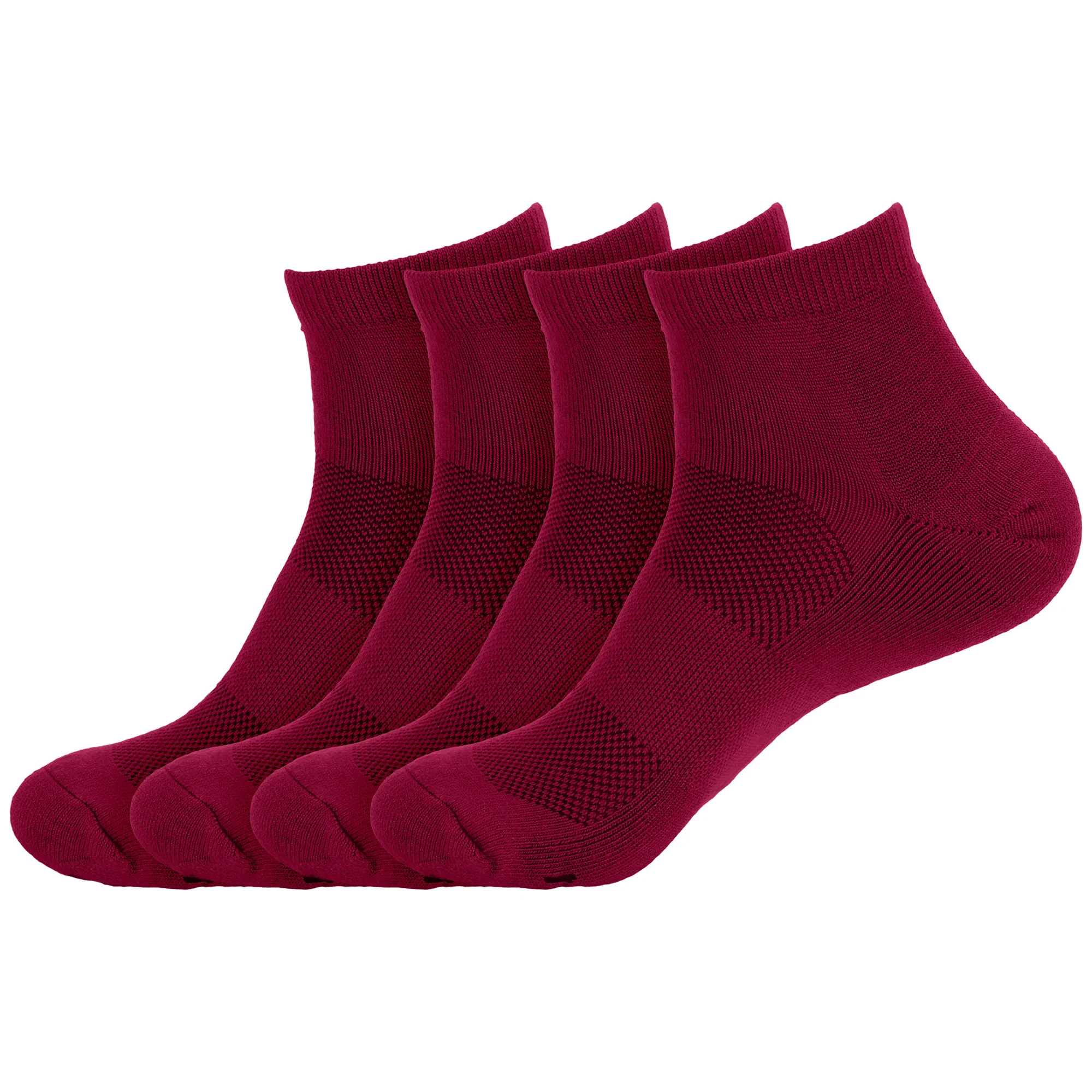 Unisex Quarter Bamboo Athletic Socks: 4 Pairs - Image 24