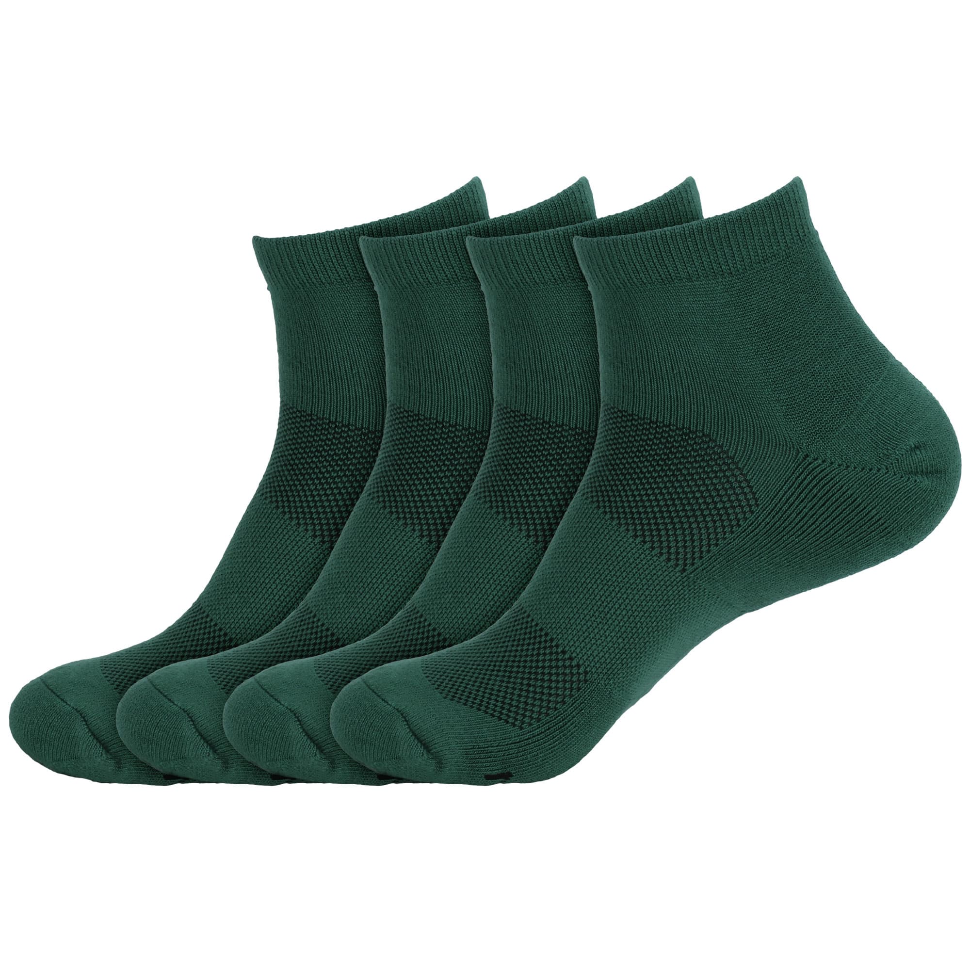 Unisex Quarter Bamboo Athletic Socks: 4 Pairs - Image 28