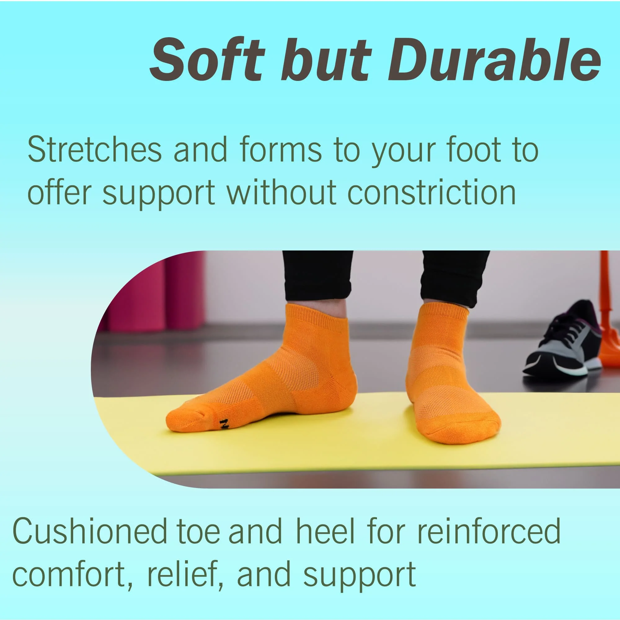 Unisex Quarter Bamboo Athletic Socks: 4 Pairs - Image 3