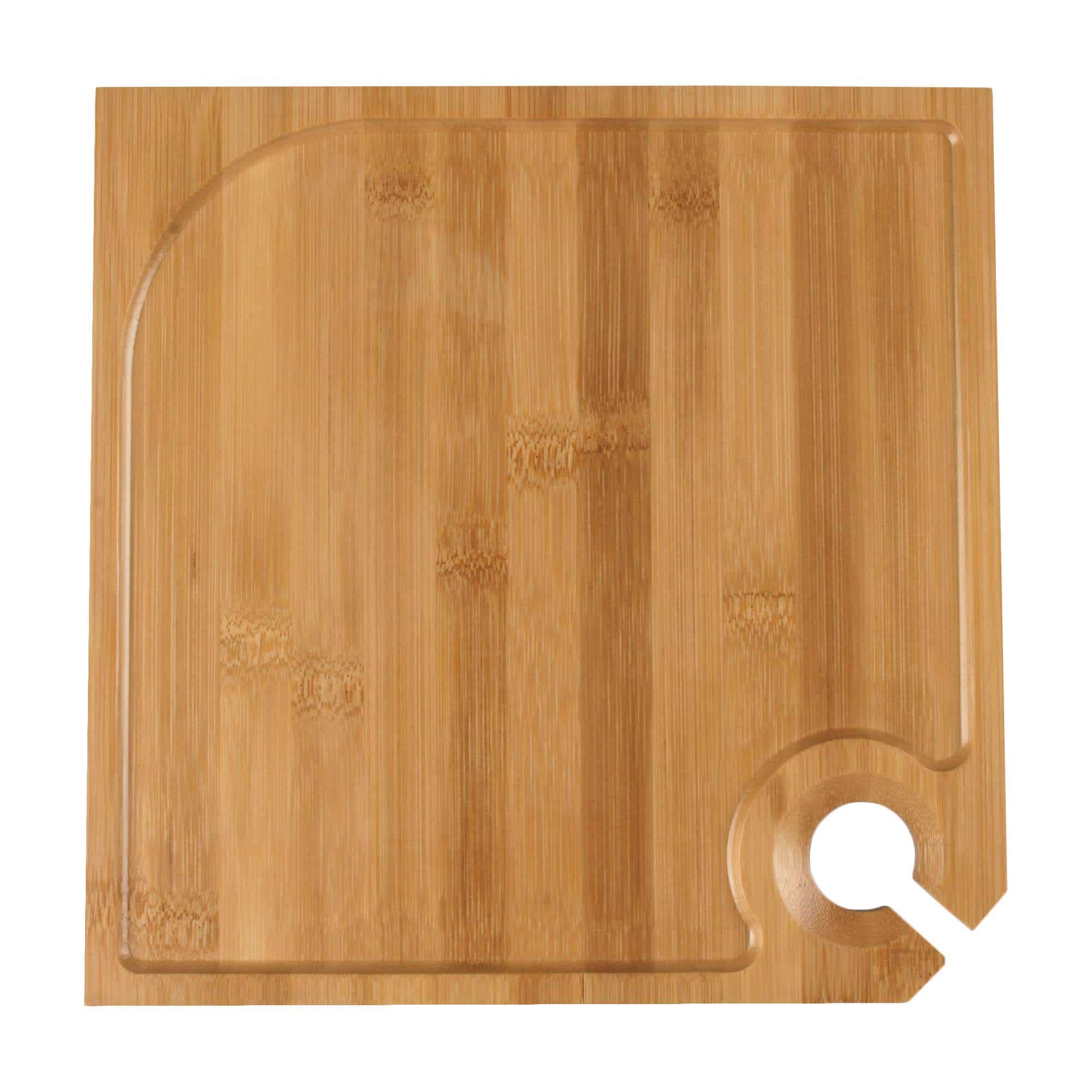 Bamboo Appetizer Plates with Wine Glass Holder - Image 2