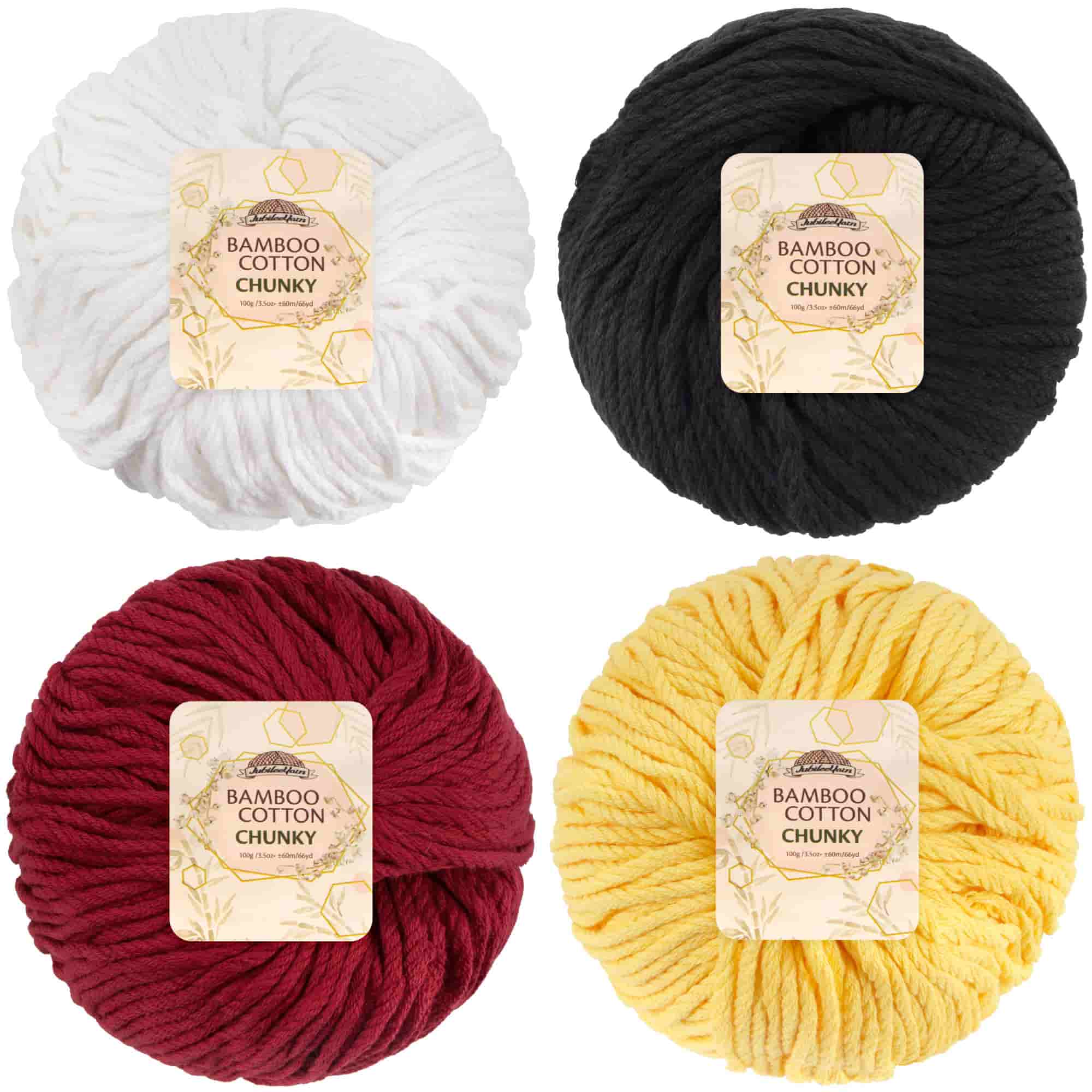 Bamboo Cotton Chunky Yarn: 4 Ball Packs - Image 60