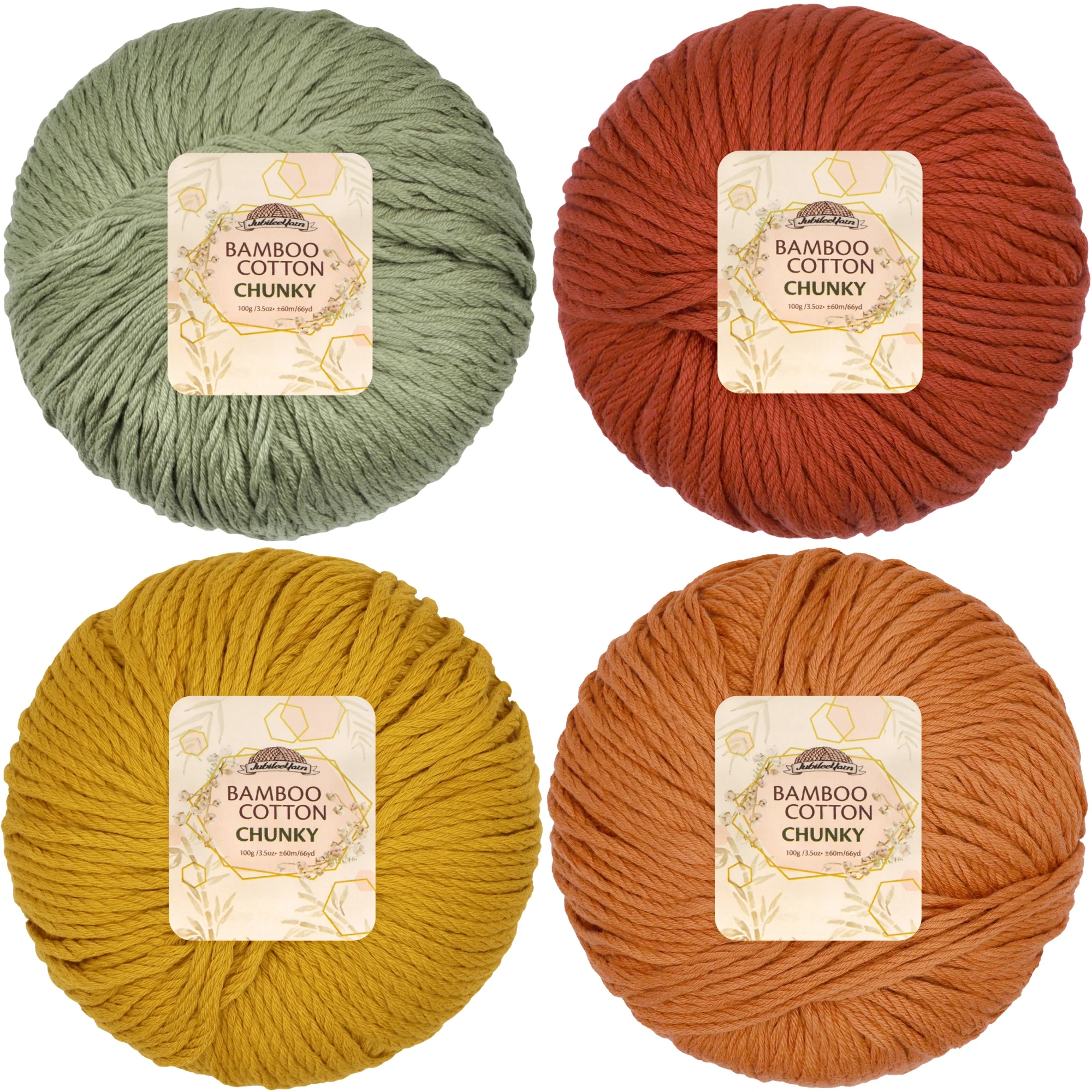 Bamboo Cotton Chunky Yarn: 4 Ball Packs - Image 61