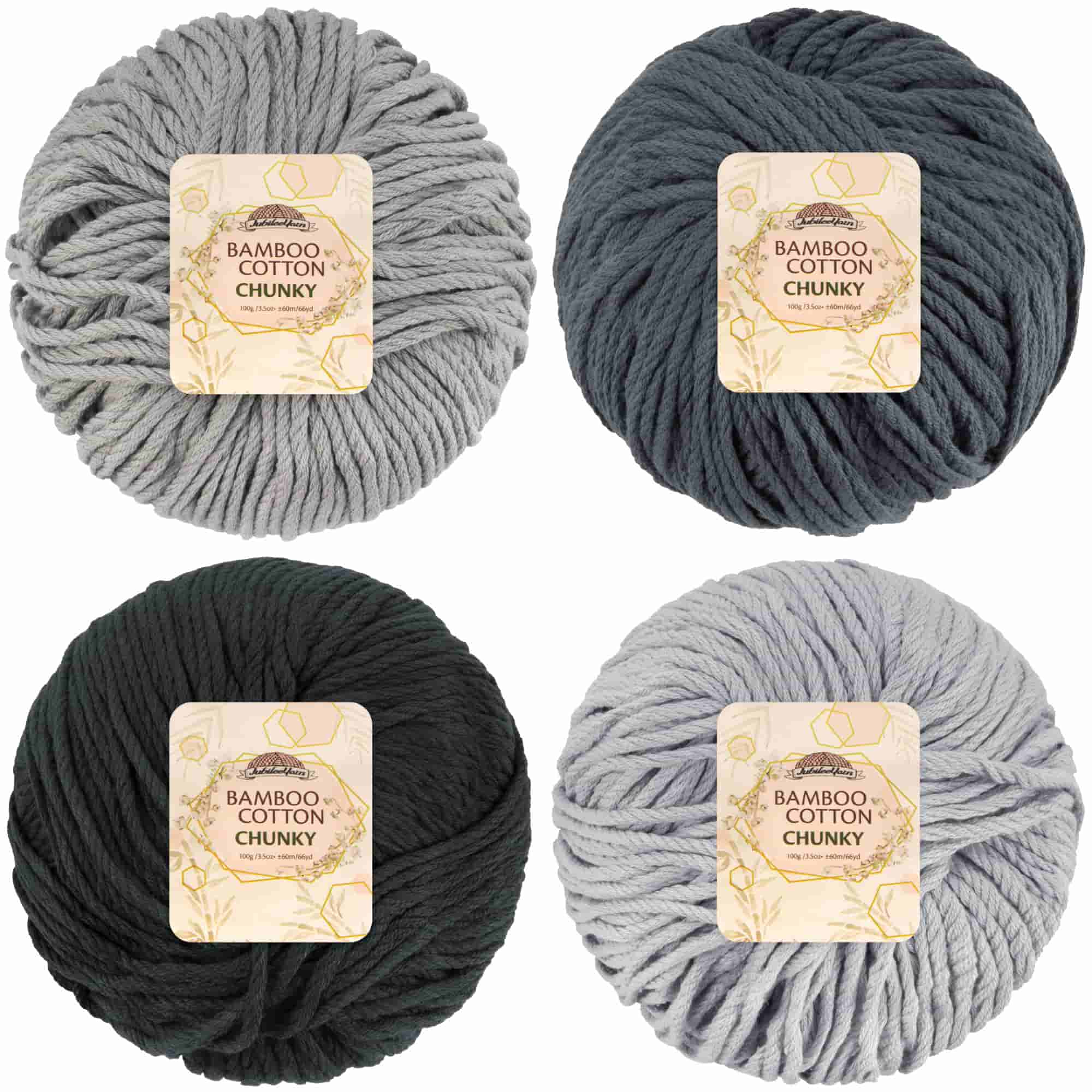 Bamboo Cotton Chunky Yarn: 4 Ball Packs - Image 64