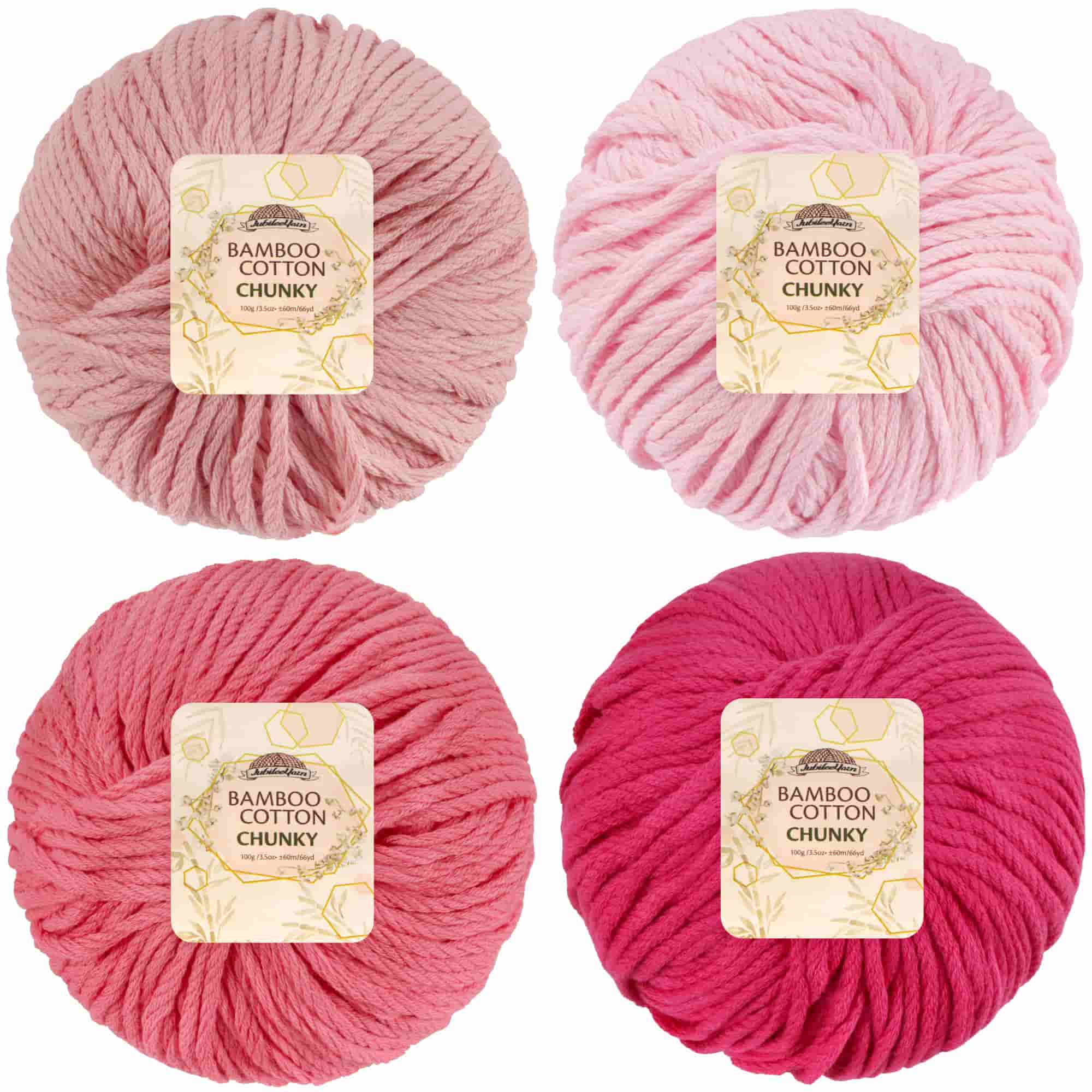 Bamboo Cotton Chunky Yarn: 4 Ball Packs - Image 71