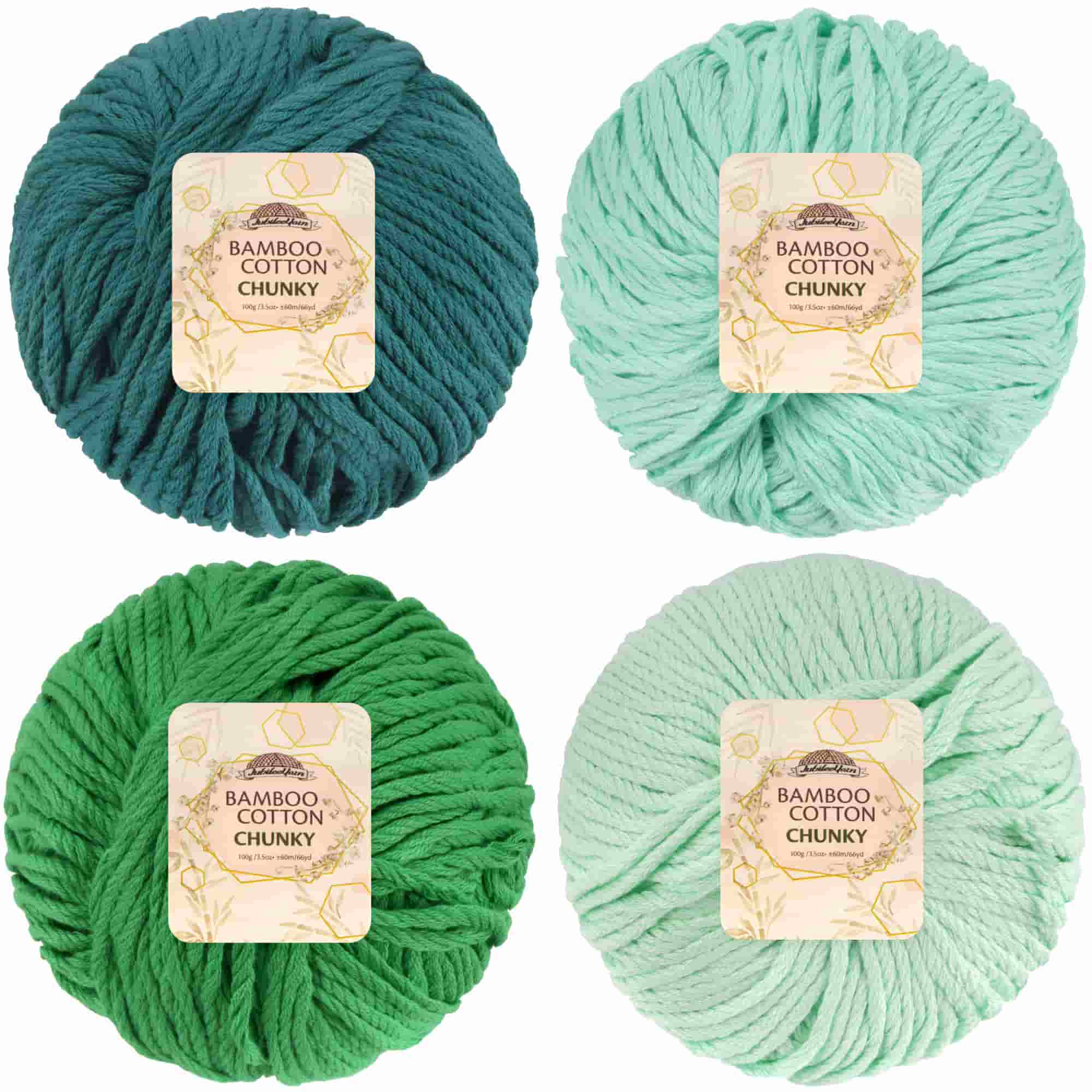 Bamboo Cotton Chunky Yarn: 4 Ball Packs - Image 73