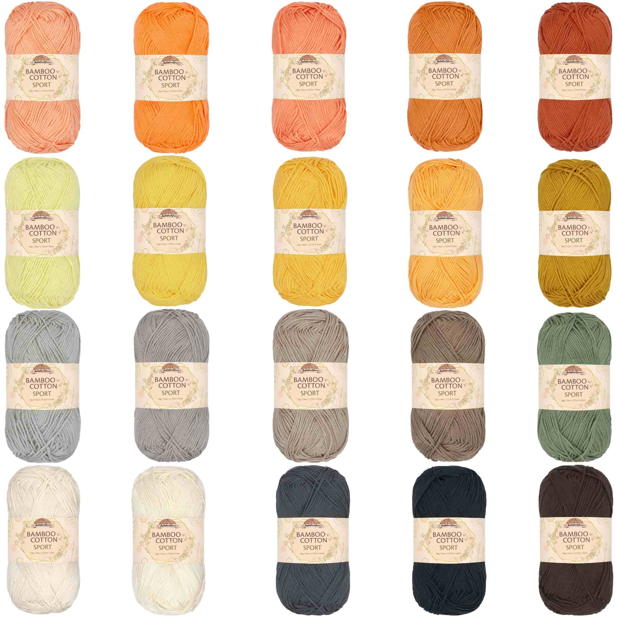 Bamboo Cotton Sport Yarn: Bulk Packs - Image 58