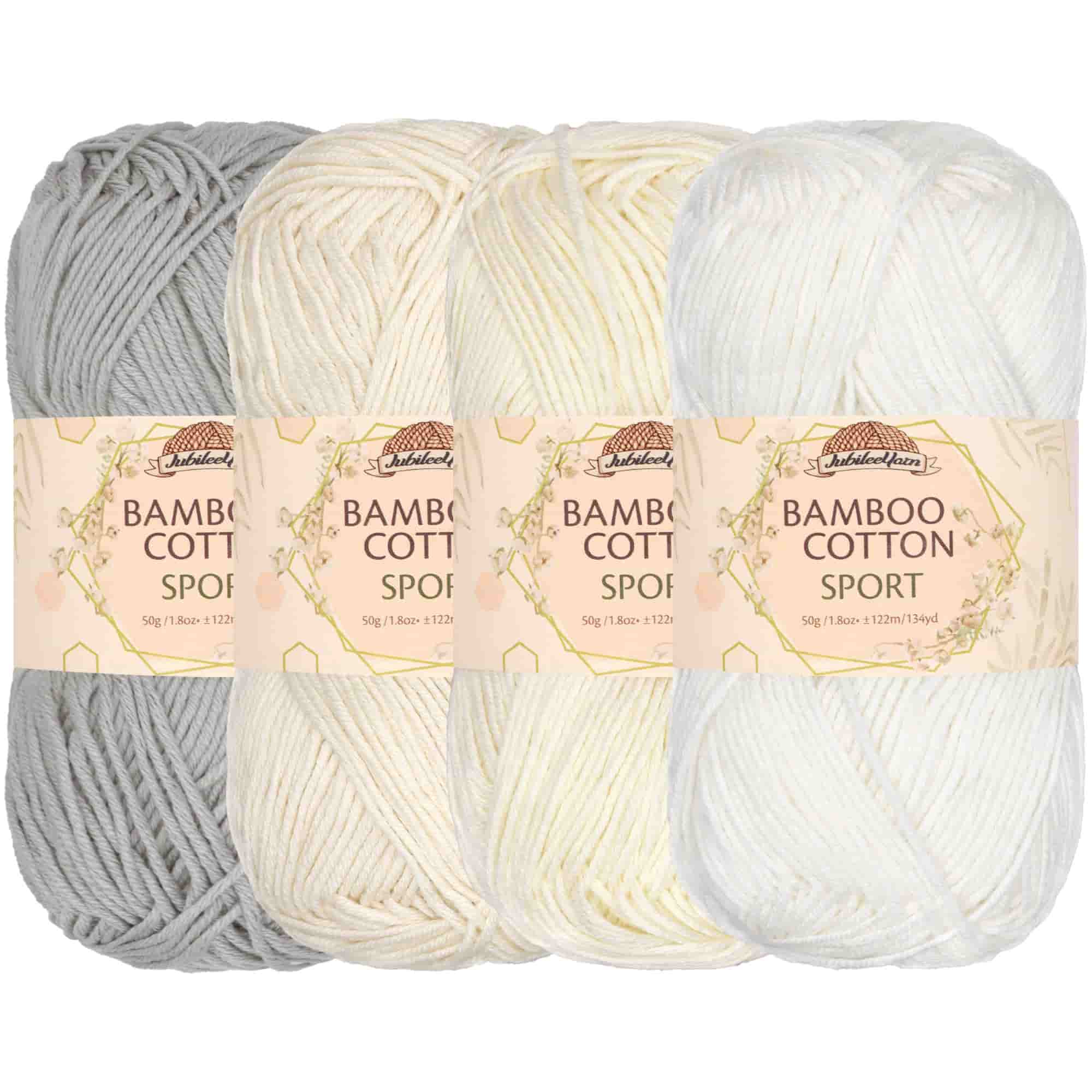 Bamboo Cotton Sport Yarn: 4 Skein Packs - Image 59