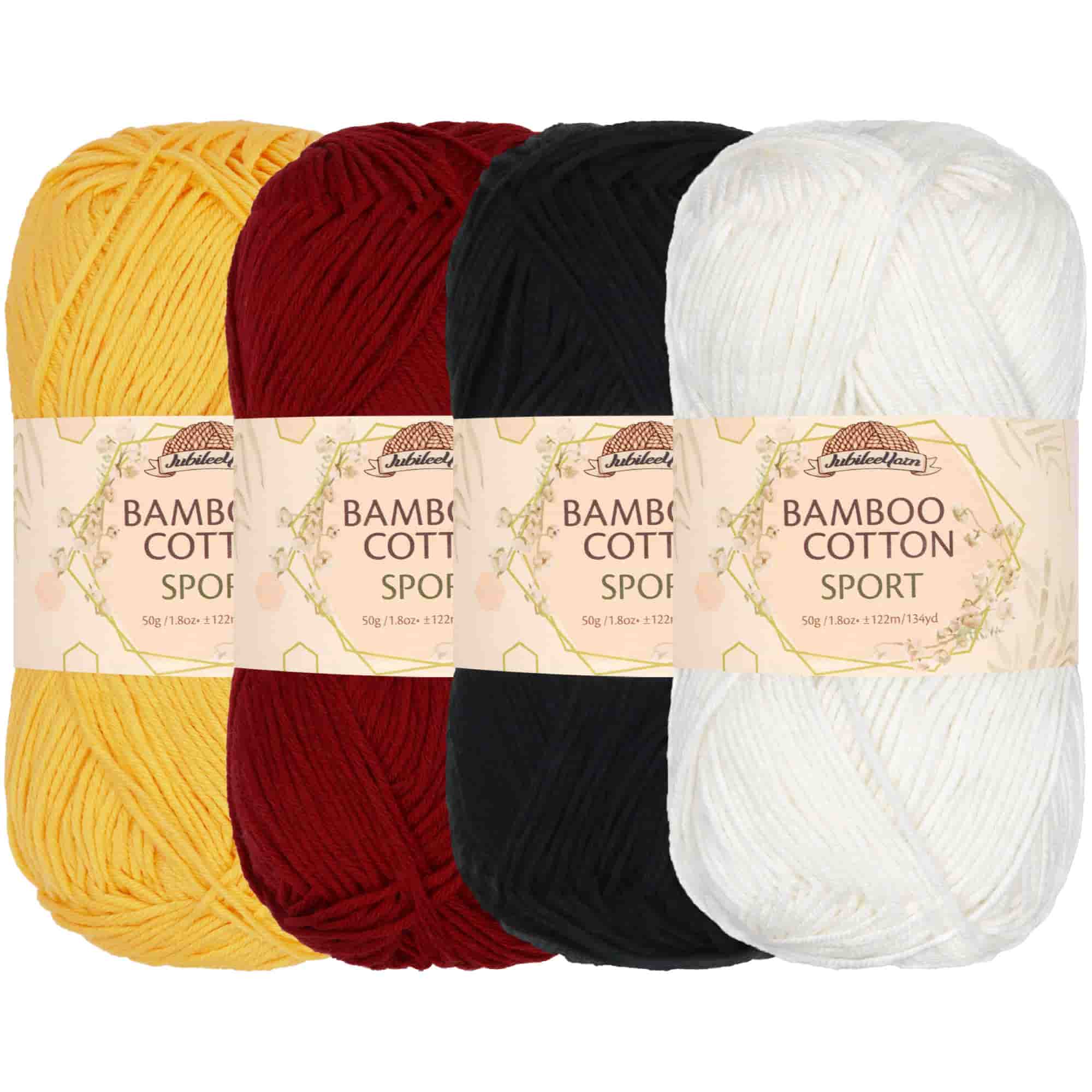 Bamboo Cotton Sport Yarn: 4 Skein Packs - Image 64