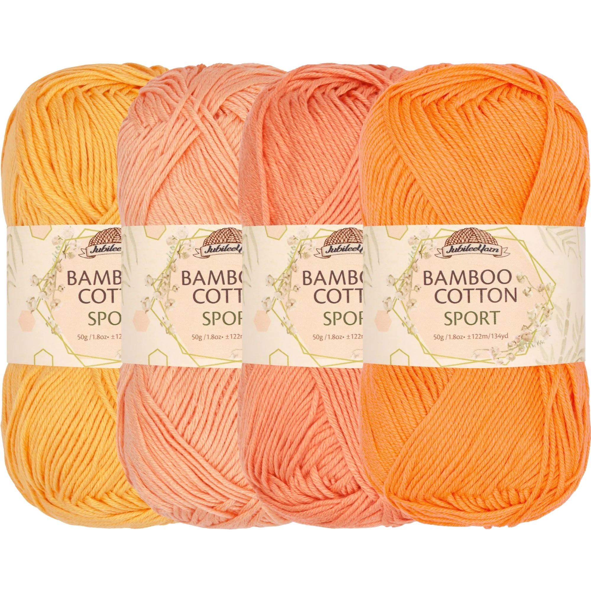 Bamboo Cotton Sport Yarn: 4 Skein Packs - Image 66