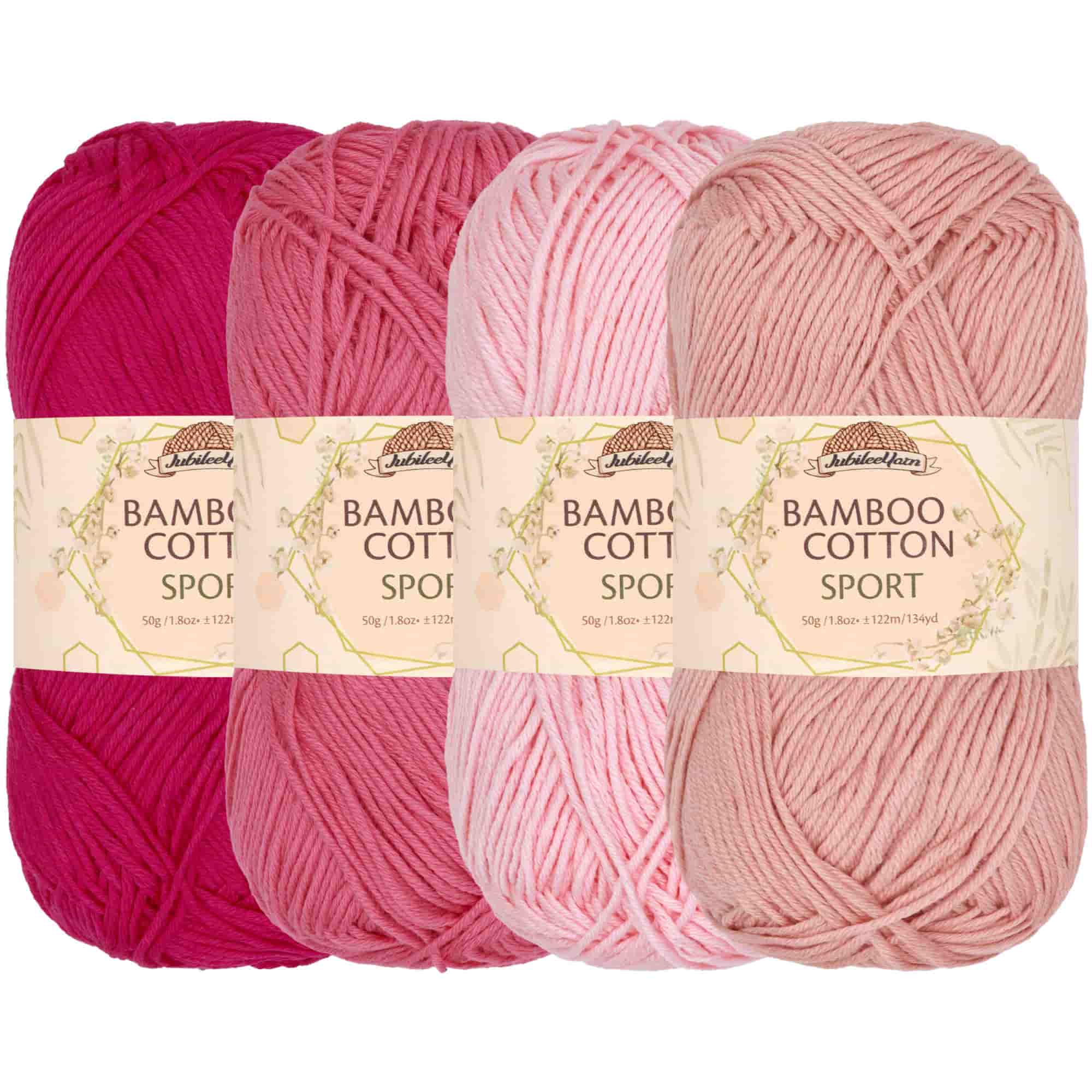 Bamboo Cotton Sport Yarn: 4 Skein Packs - Image 69