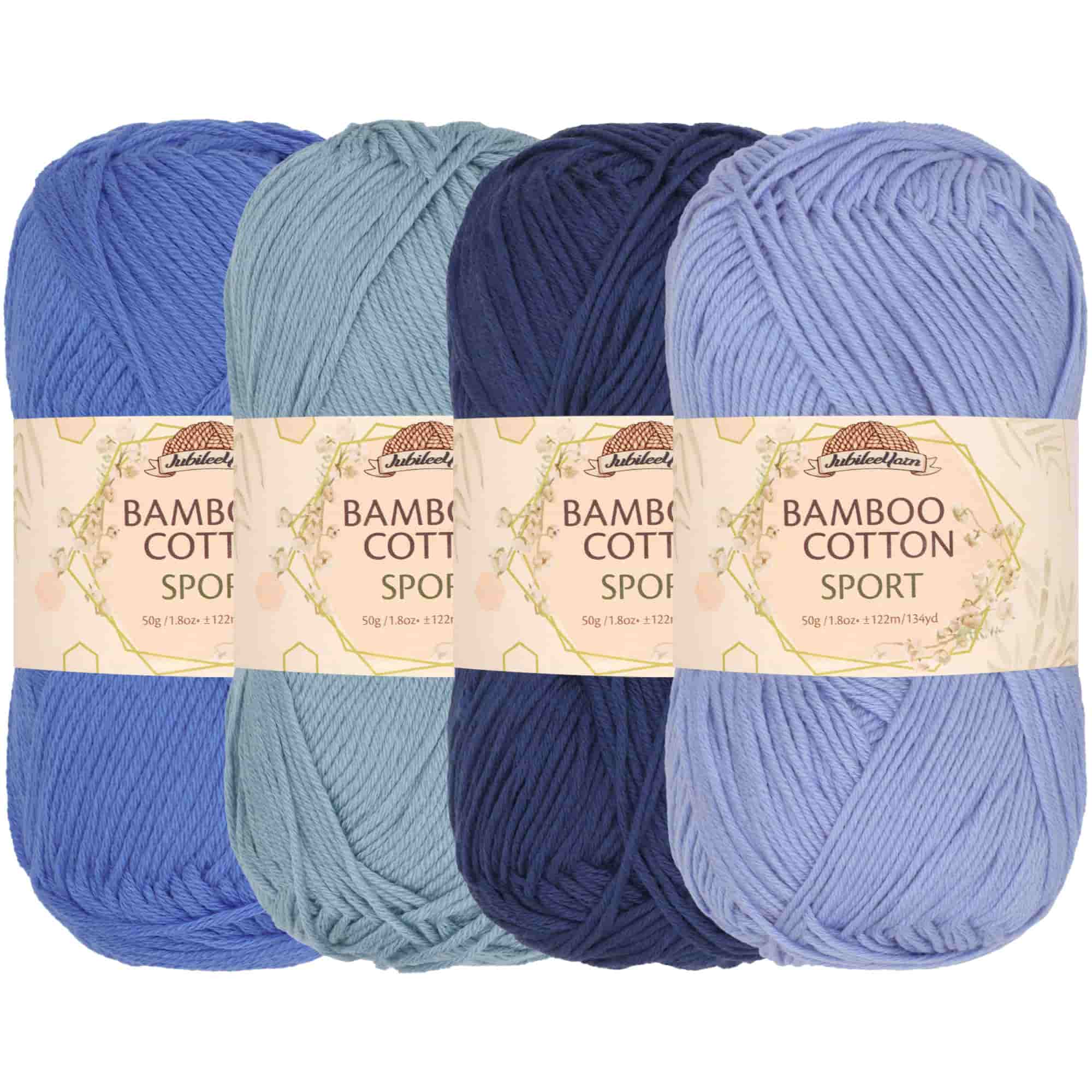 Bamboo Cotton Sport Yarn: 4 Skein Packs - Image 70