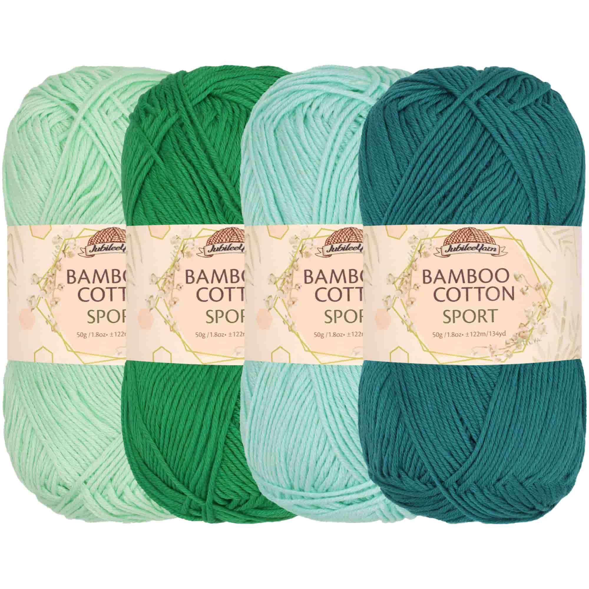 Bamboo Cotton Sport Yarn: 4 Skein Packs - Image 71