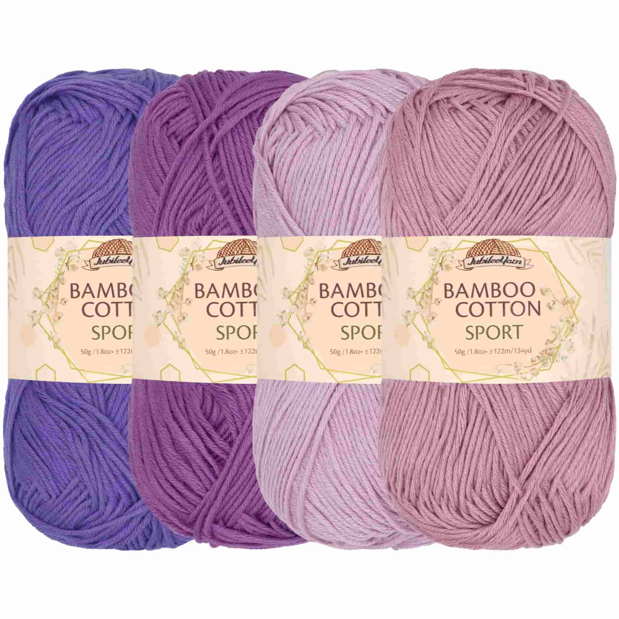 Bamboo Cotton Sport Yarn: 4 Skein Packs - Image 72