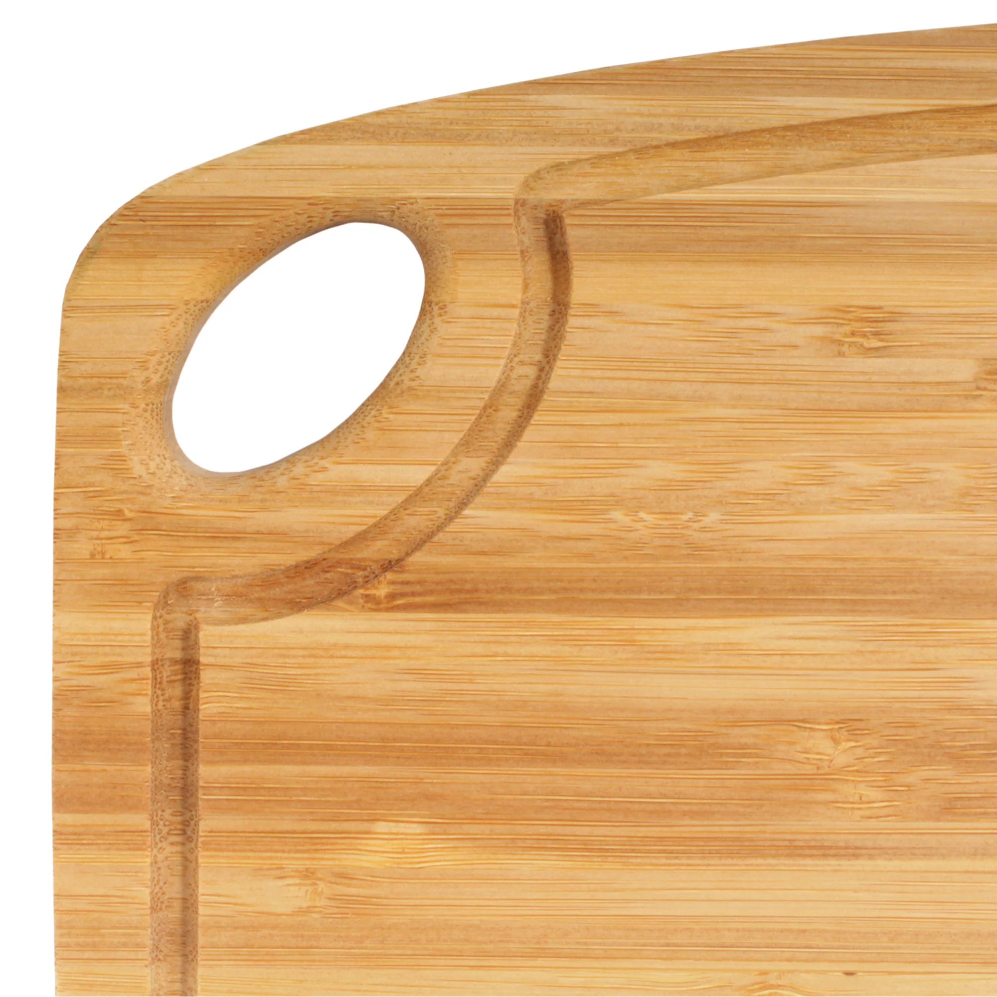Vertical Cut Bamboo Cutting Board with Hanging Hole 11.75" x 8.63" x 0.40"/0.75" - Image 8