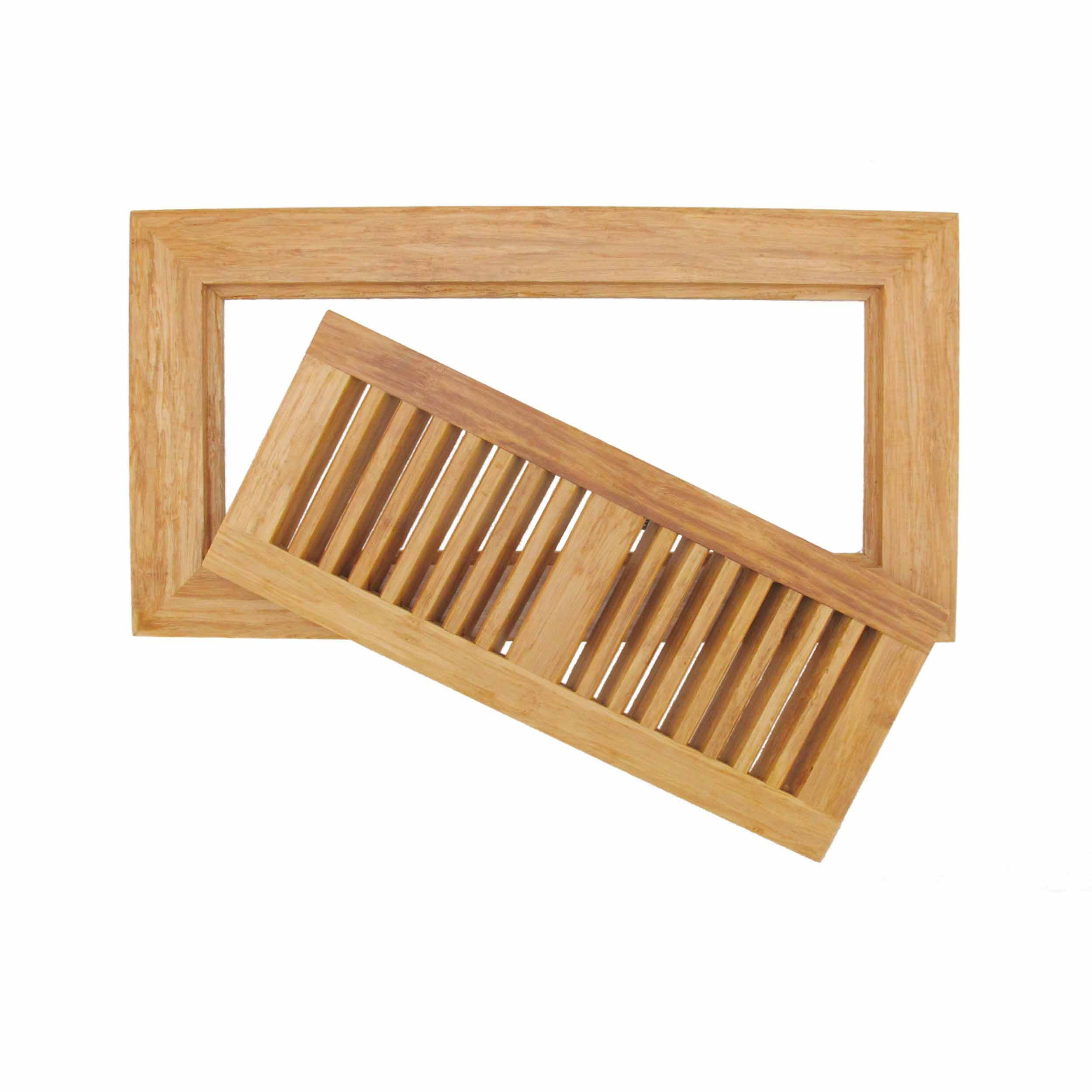 Strand Woven Bamboo Floor Register Vent Cover - 6.75" x 12.63" - Image 2