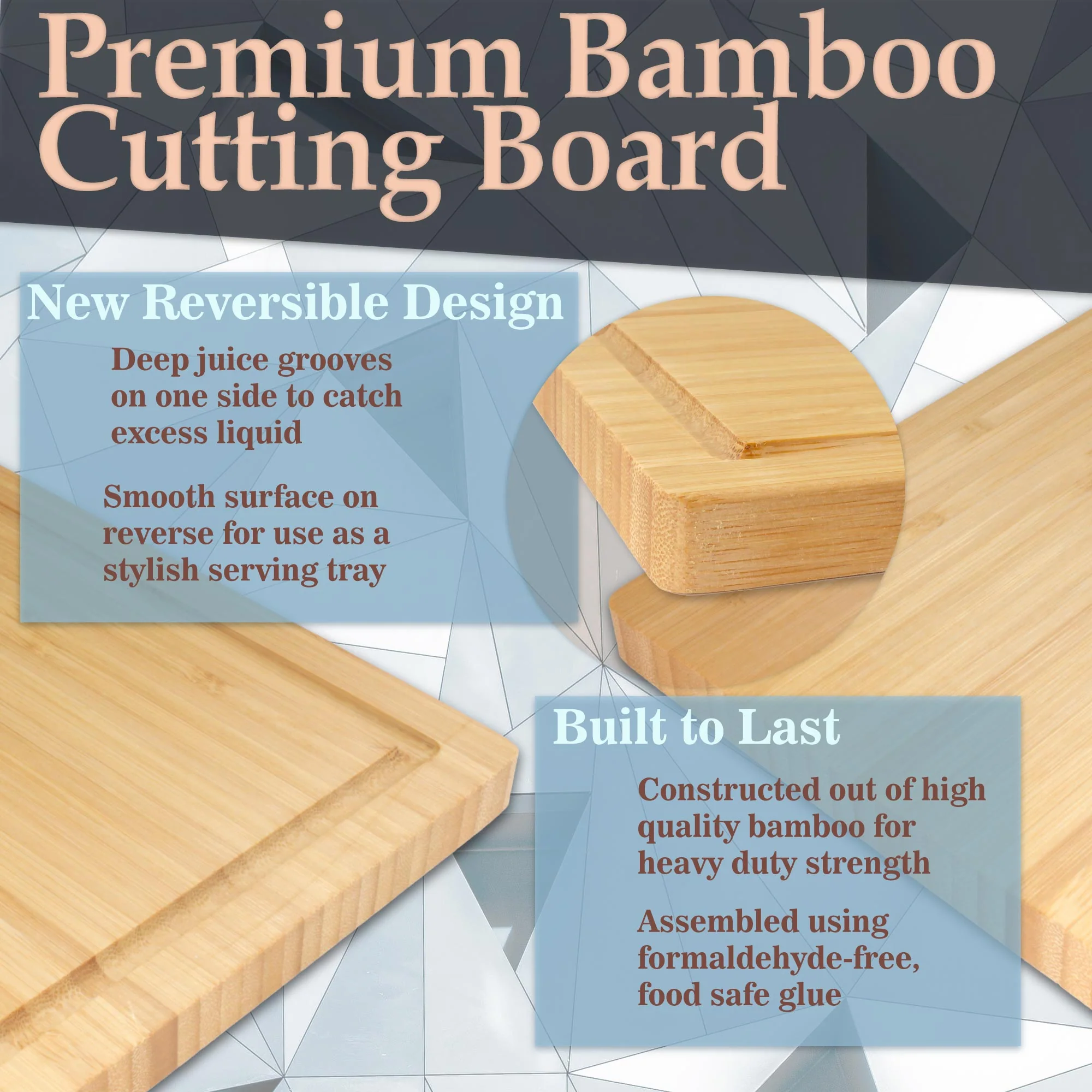 Bamboo Grooved Cutting 16.85" x 11.75" x 0.5"/0.6" - Image 6