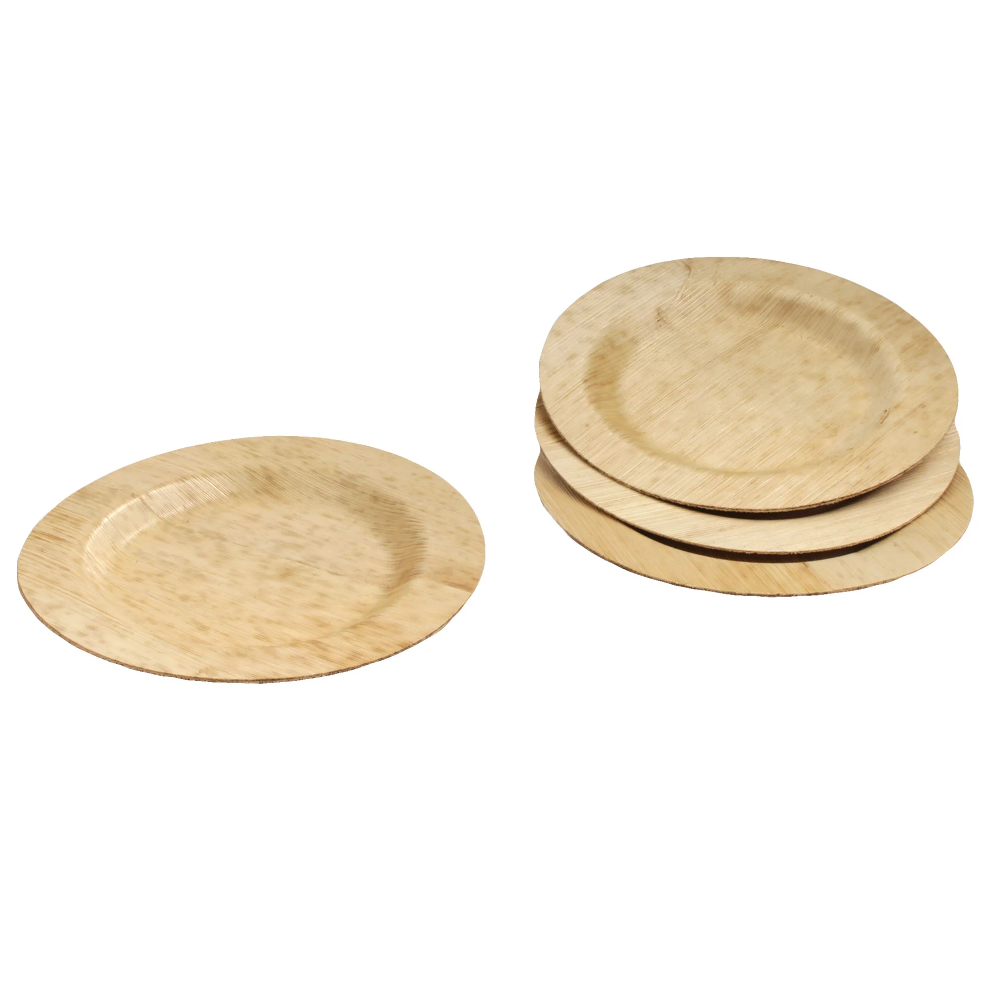 Disposable Round Bamboo Leaf Plates - Image 7