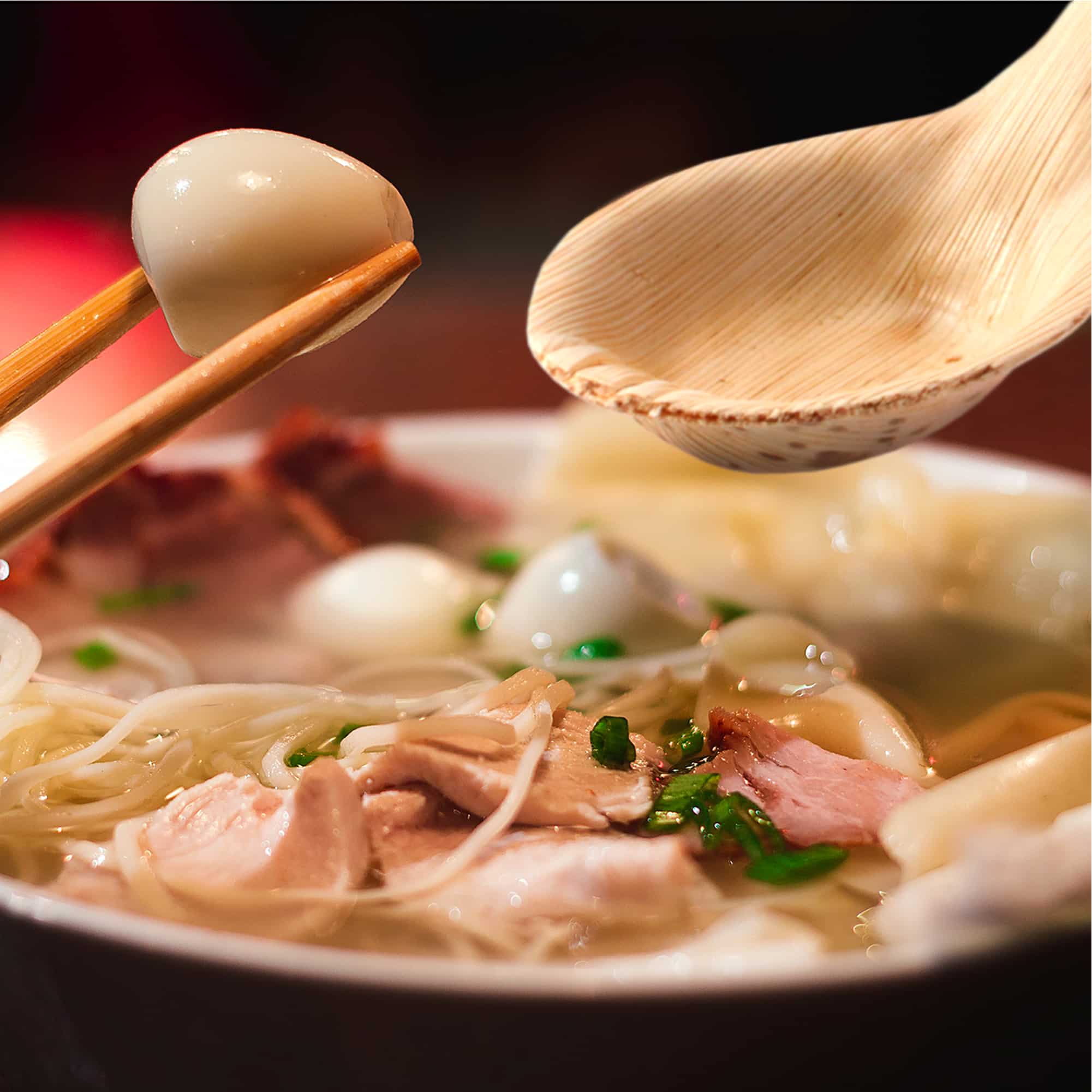 Bamboo Leaf Chinese Soup Spoon - Image 9