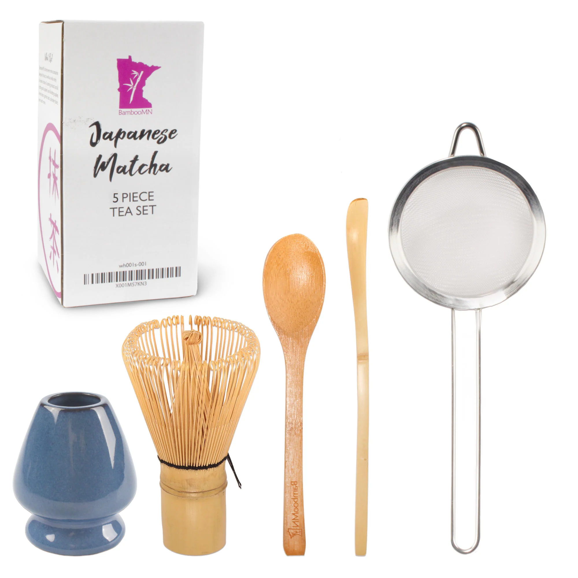 Bamboo Matcha Green Tea Whisk Set - Image 2