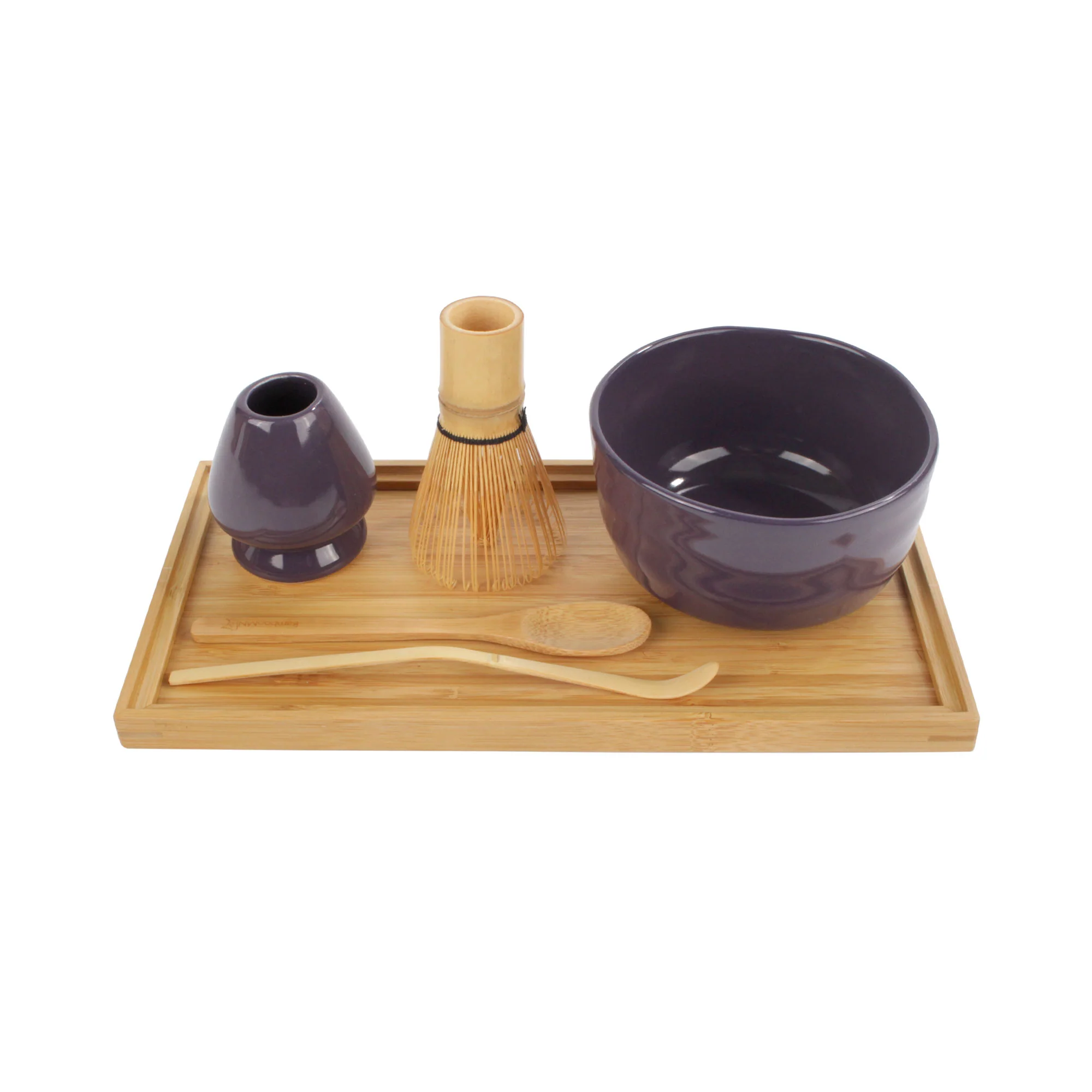 Matcha Bowl Set with Bowl, Rest, Tea Whisk, Chashaku, Tea Spoon & Tray - Image 10