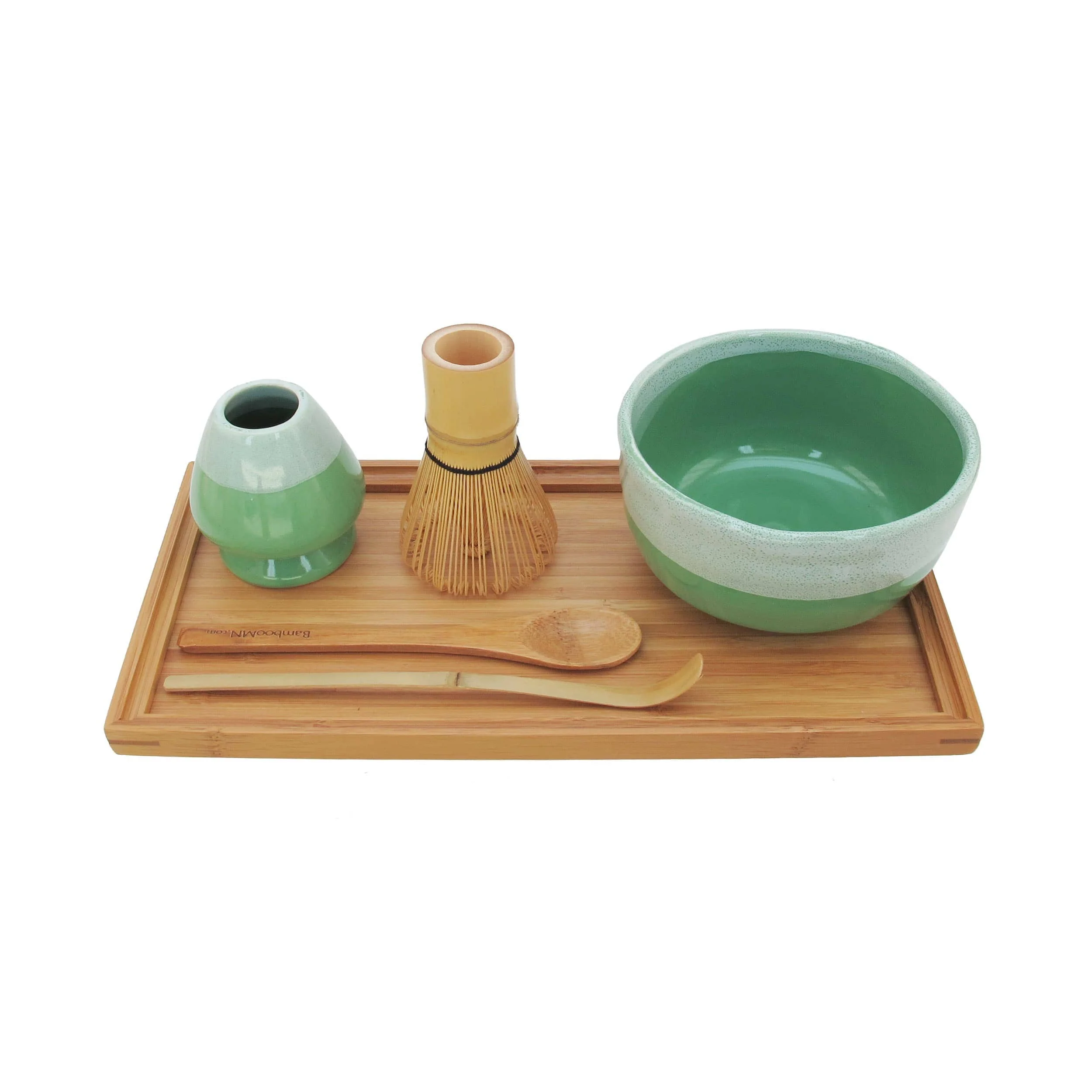 Matcha Bowl Set with Bowl, Rest, Tea Whisk, Chashaku, Tea Spoon & Tray - Image 7