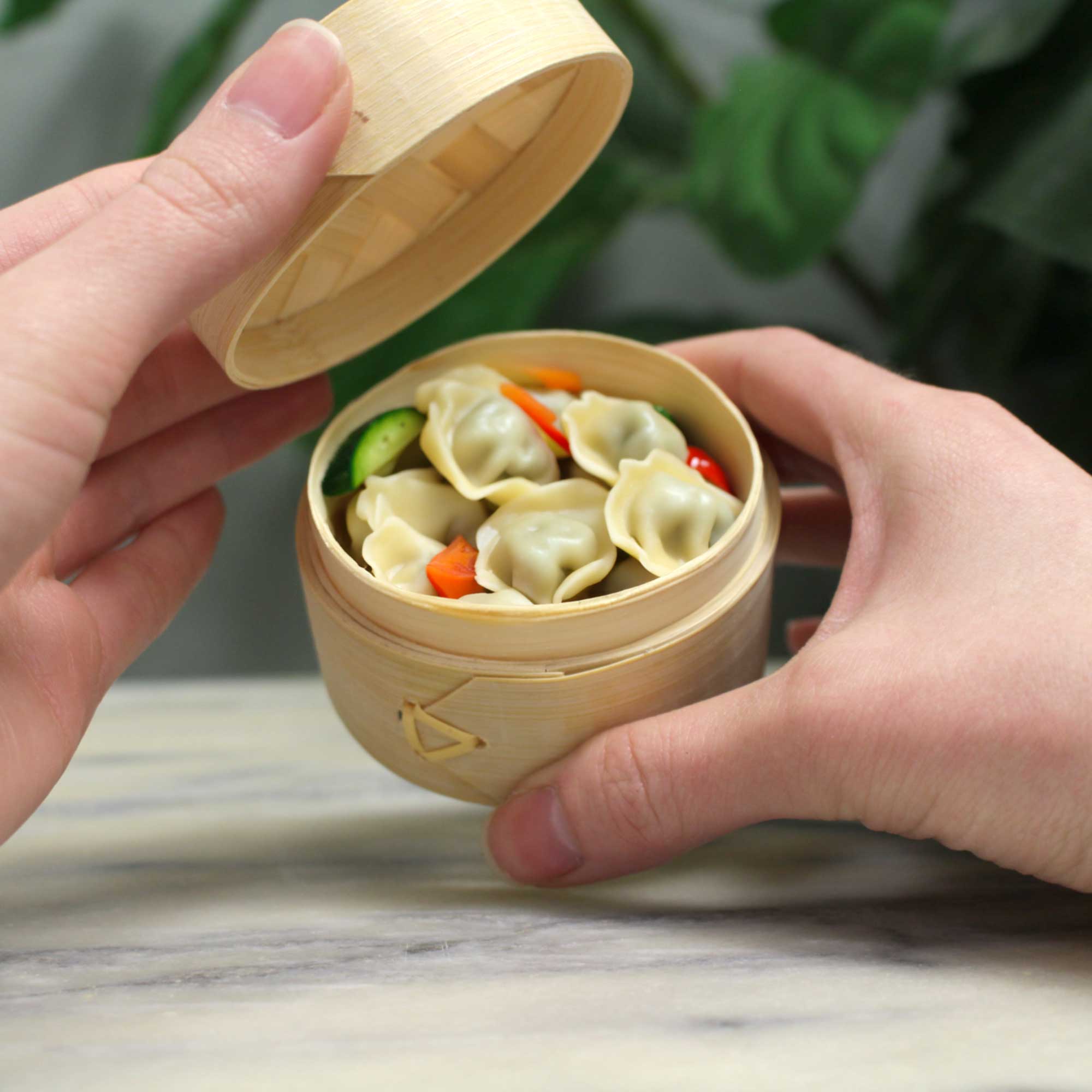 Bamboo Mini Steamer with Lid - Image 8