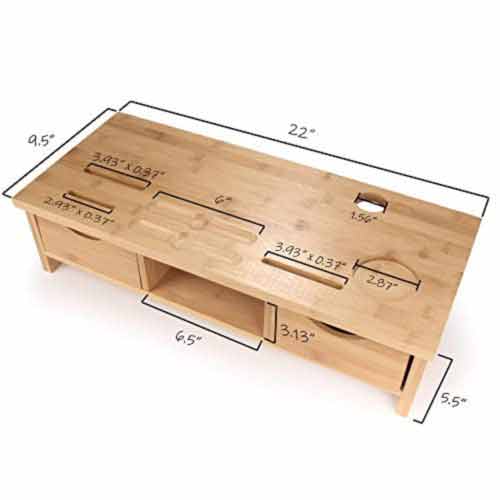 Bamboo Monitor Stand - Image 9