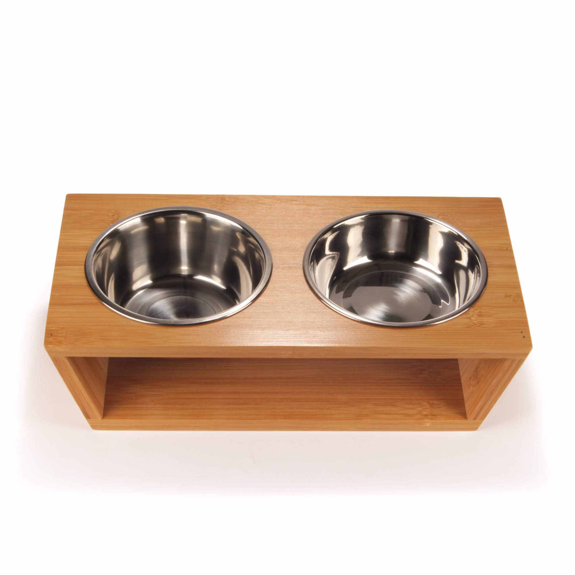 Bamboo Pet Feeder Stand - Image 12