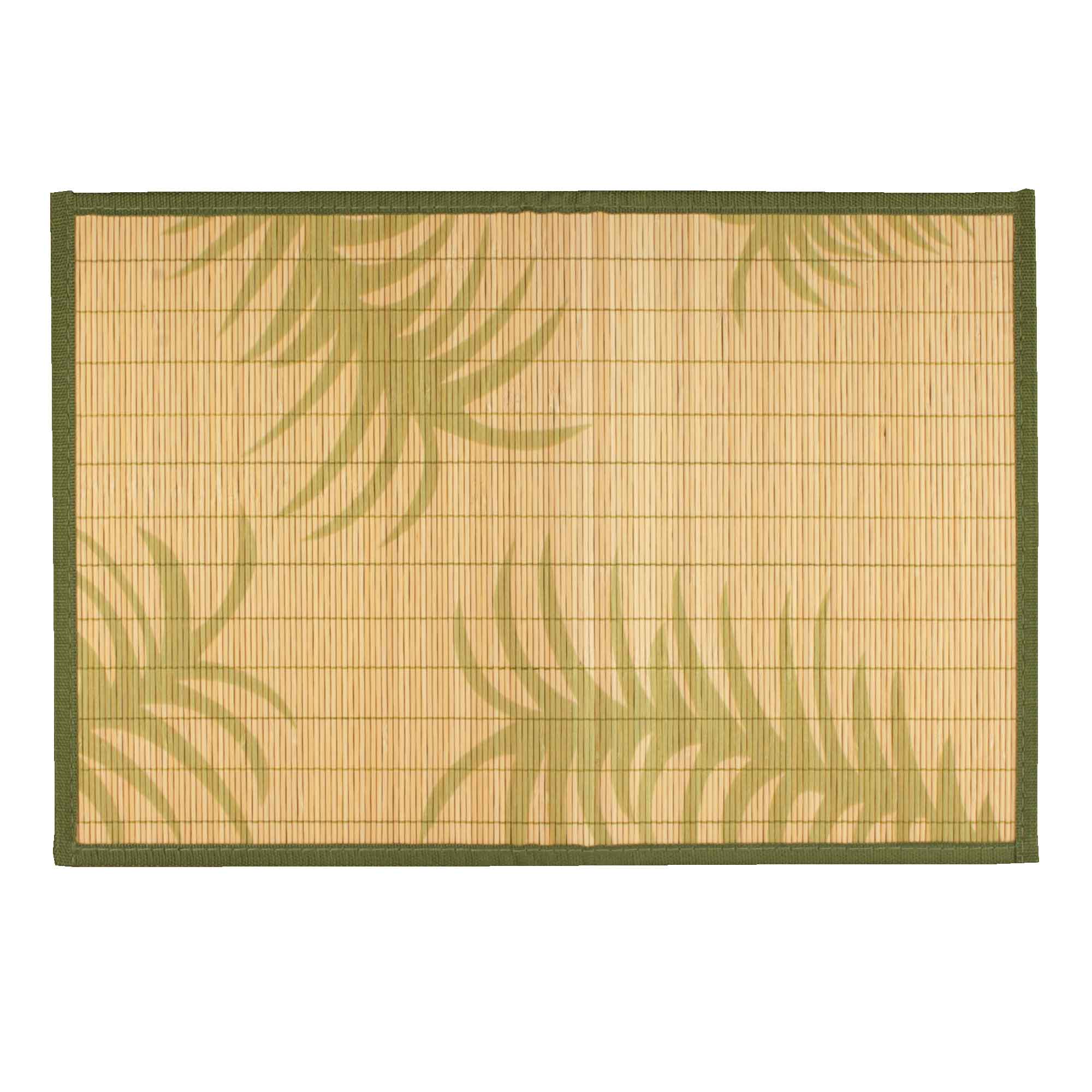 Bamboo Patterned Placemats with Fabric Border - Image 6