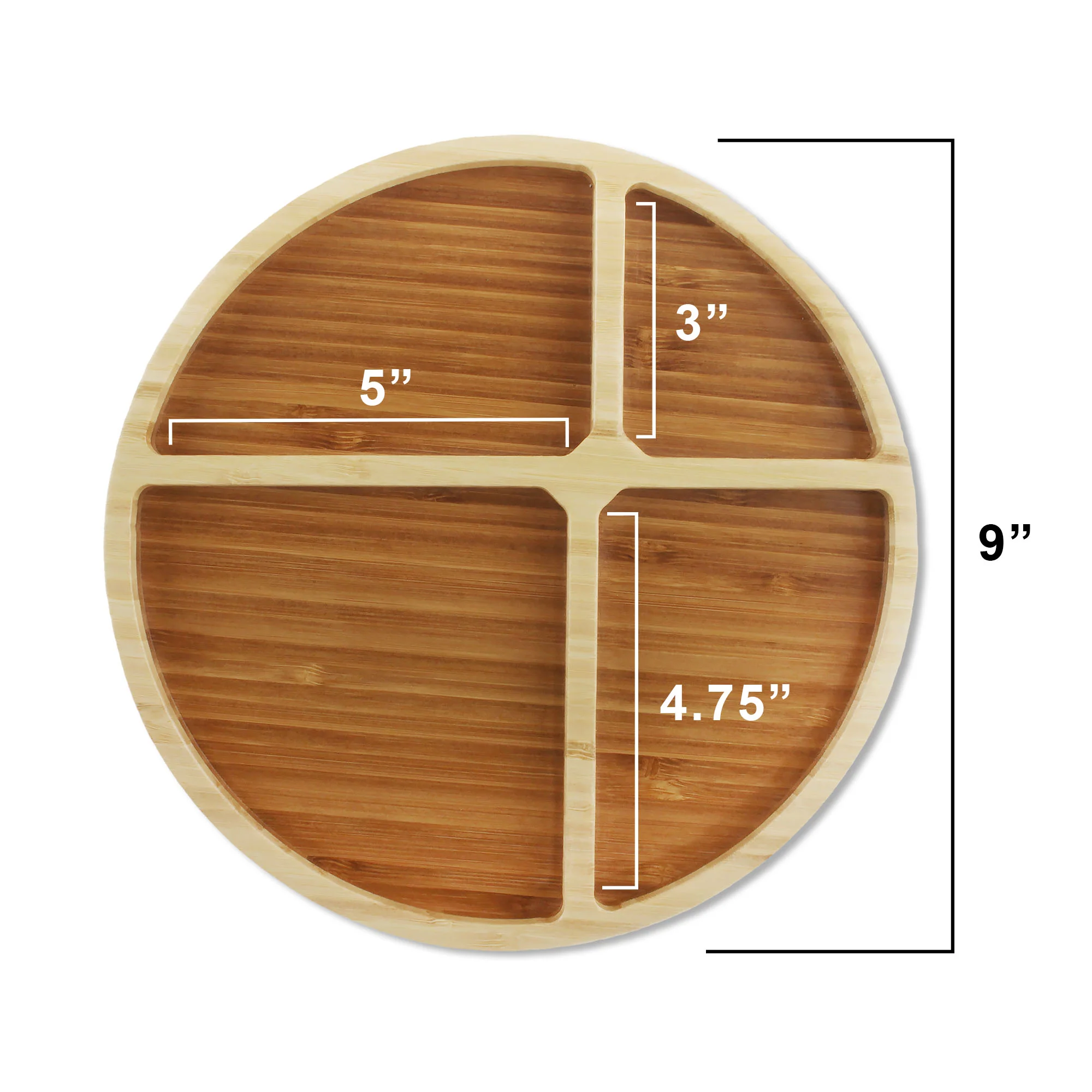 Reusable Divided Bamboo Plates - Image 10