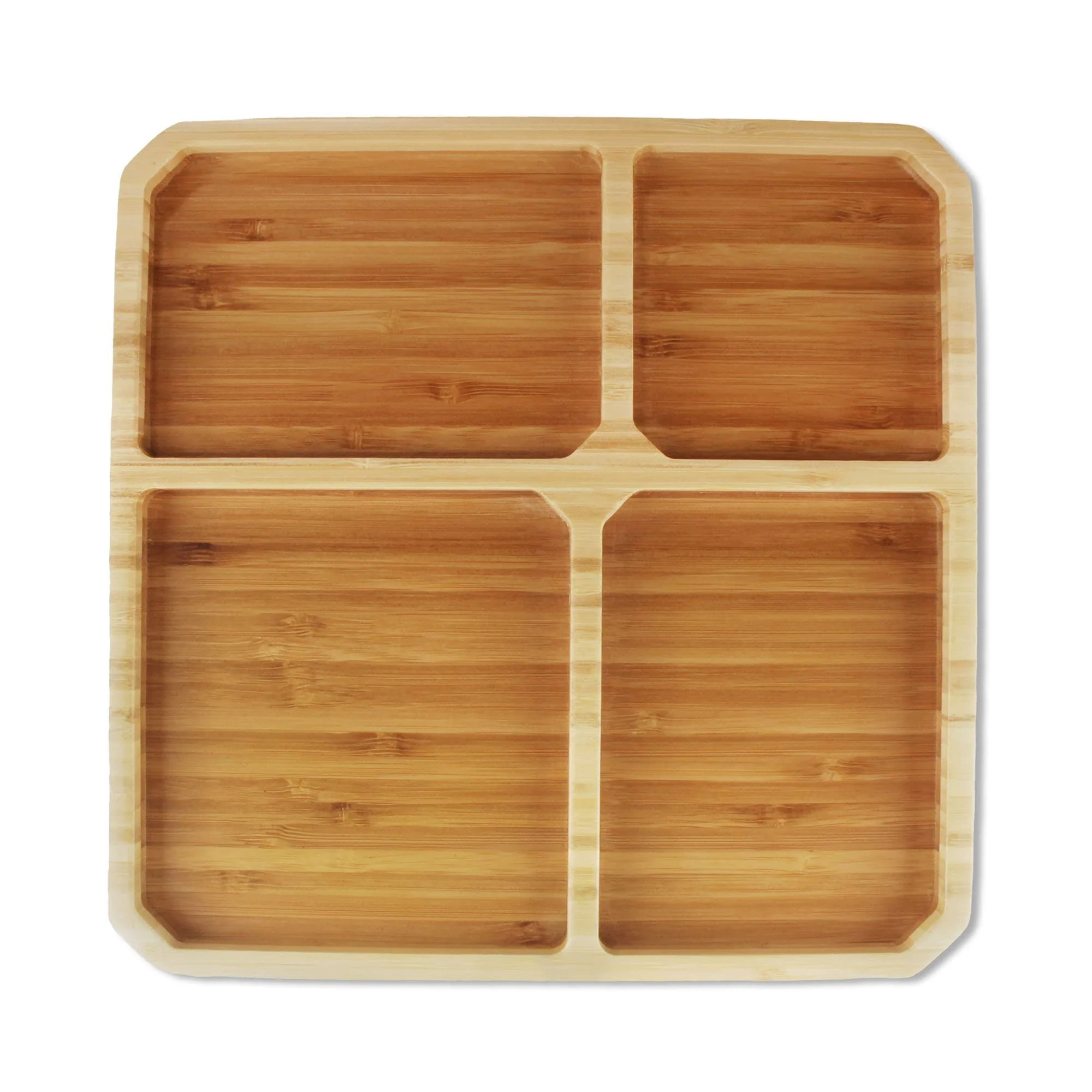 Reusable Divided Bamboo Plates - Image 3