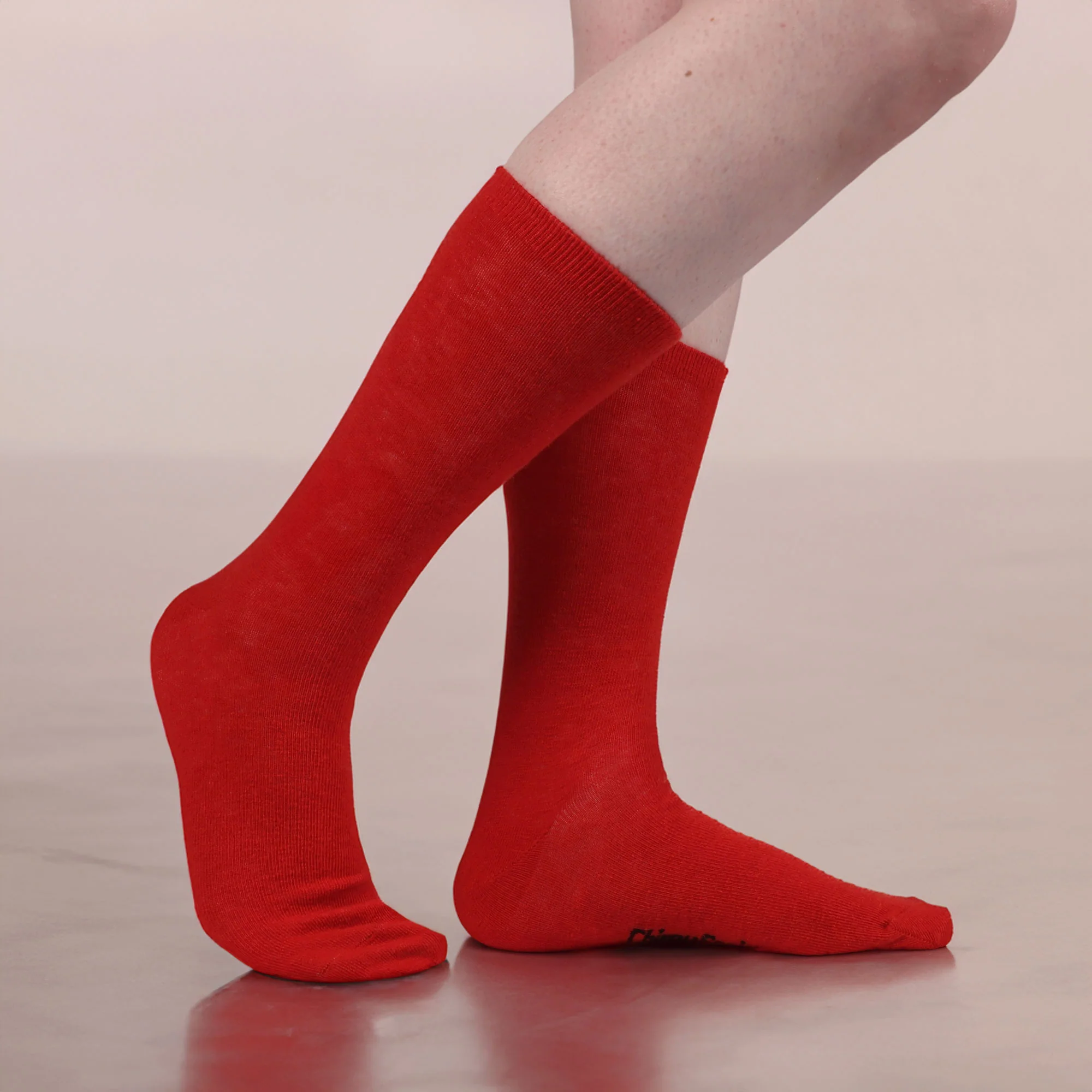 Unisex Bamboo Rayon Wool Blend Athletic Crew Socks - Image 2