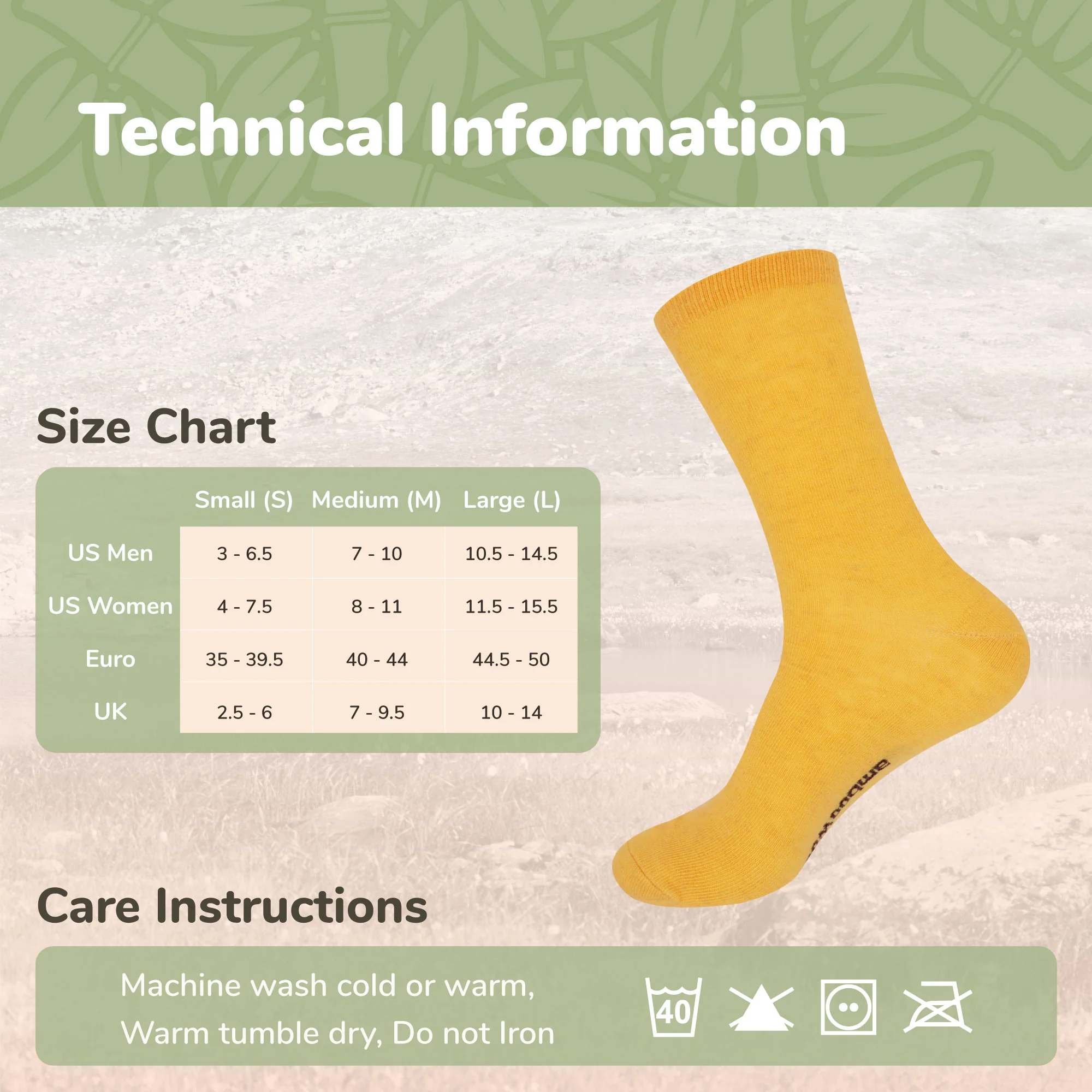 Unisex Bamboo Rayon Wool Blend Athletic Crew Socks - Image 6