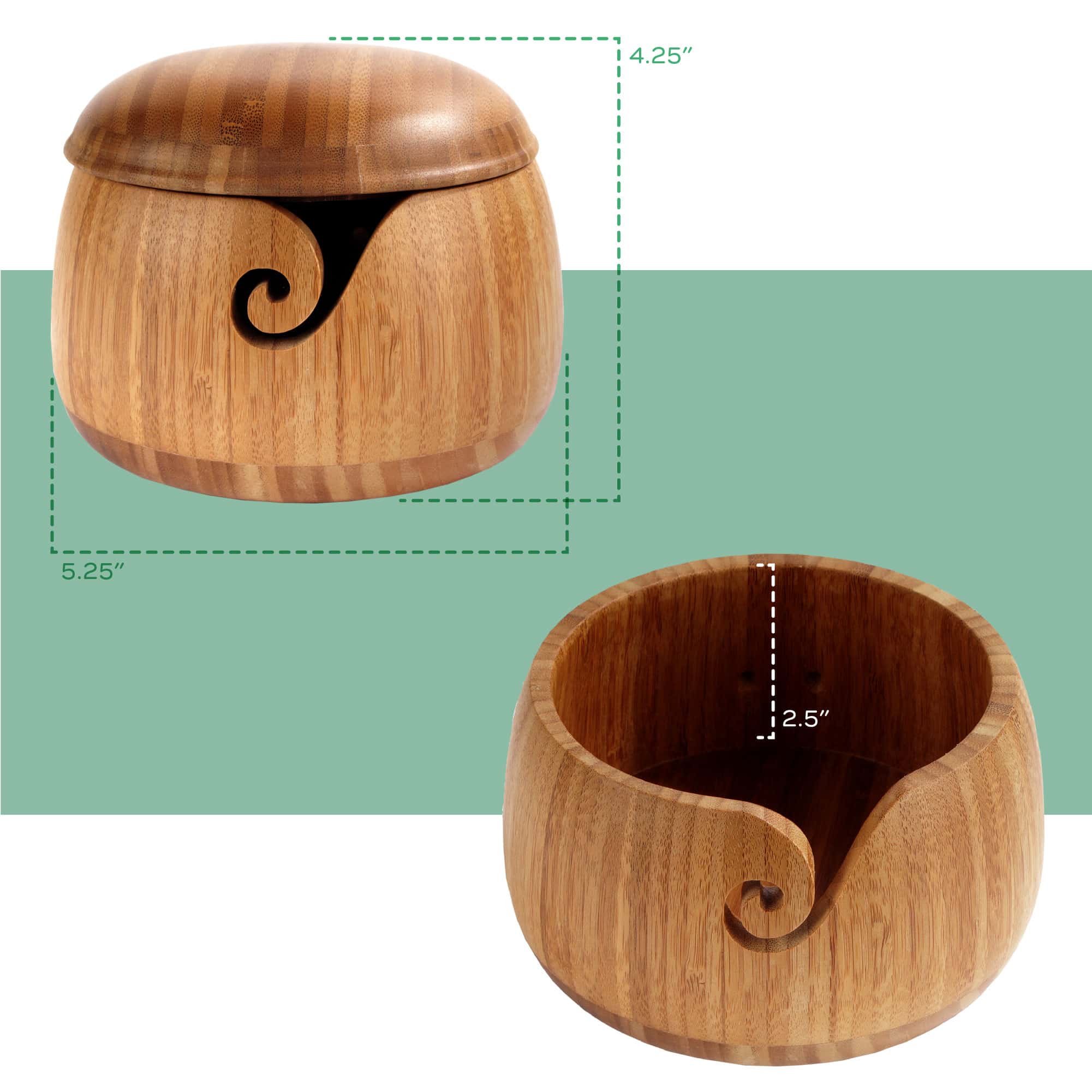 Bamboo Yarn Bowl - Image 3