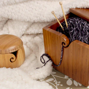 Extra Large Bamboo Yarn Box - Image 5