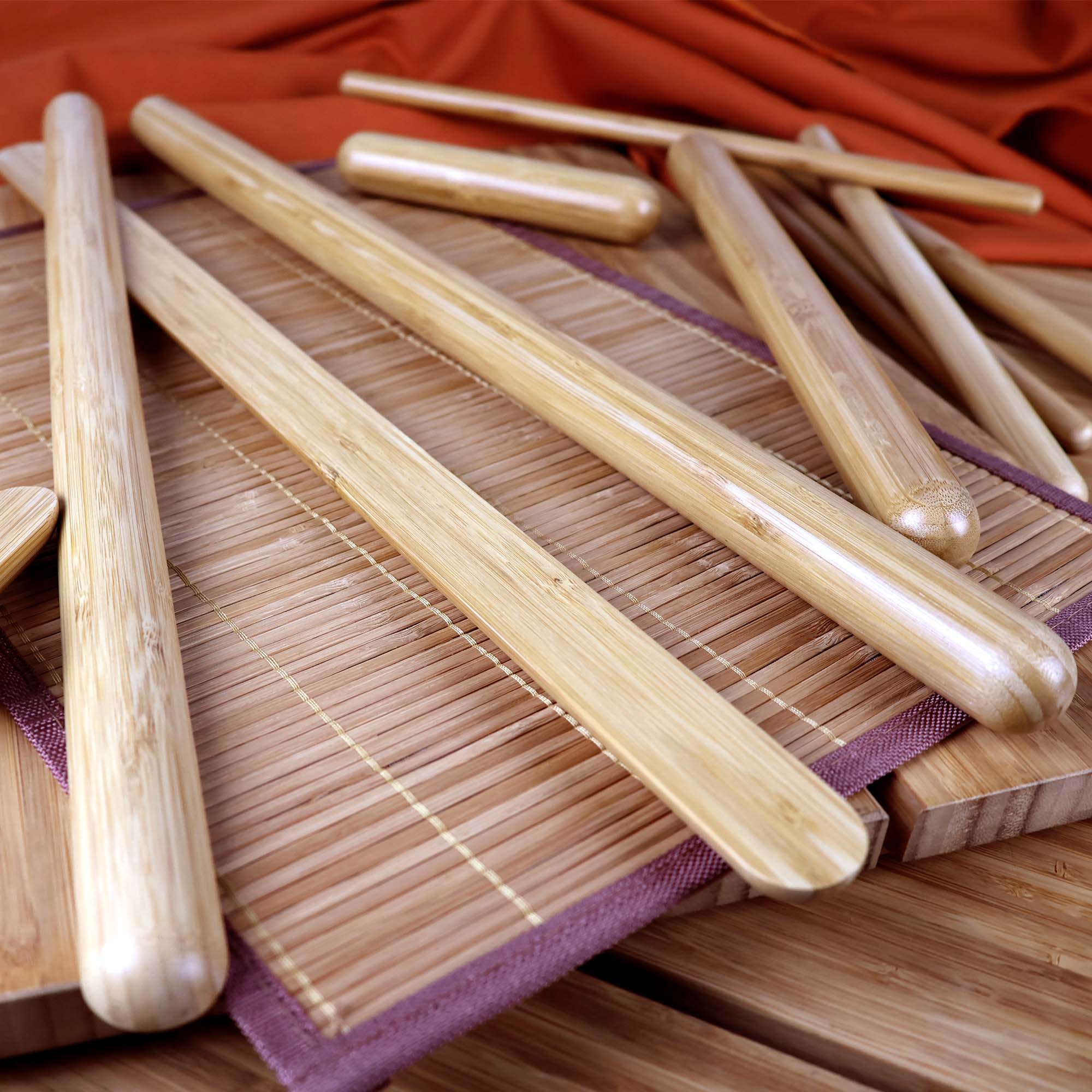 BambooMN Bamboo Massage Stick Set - Image 2