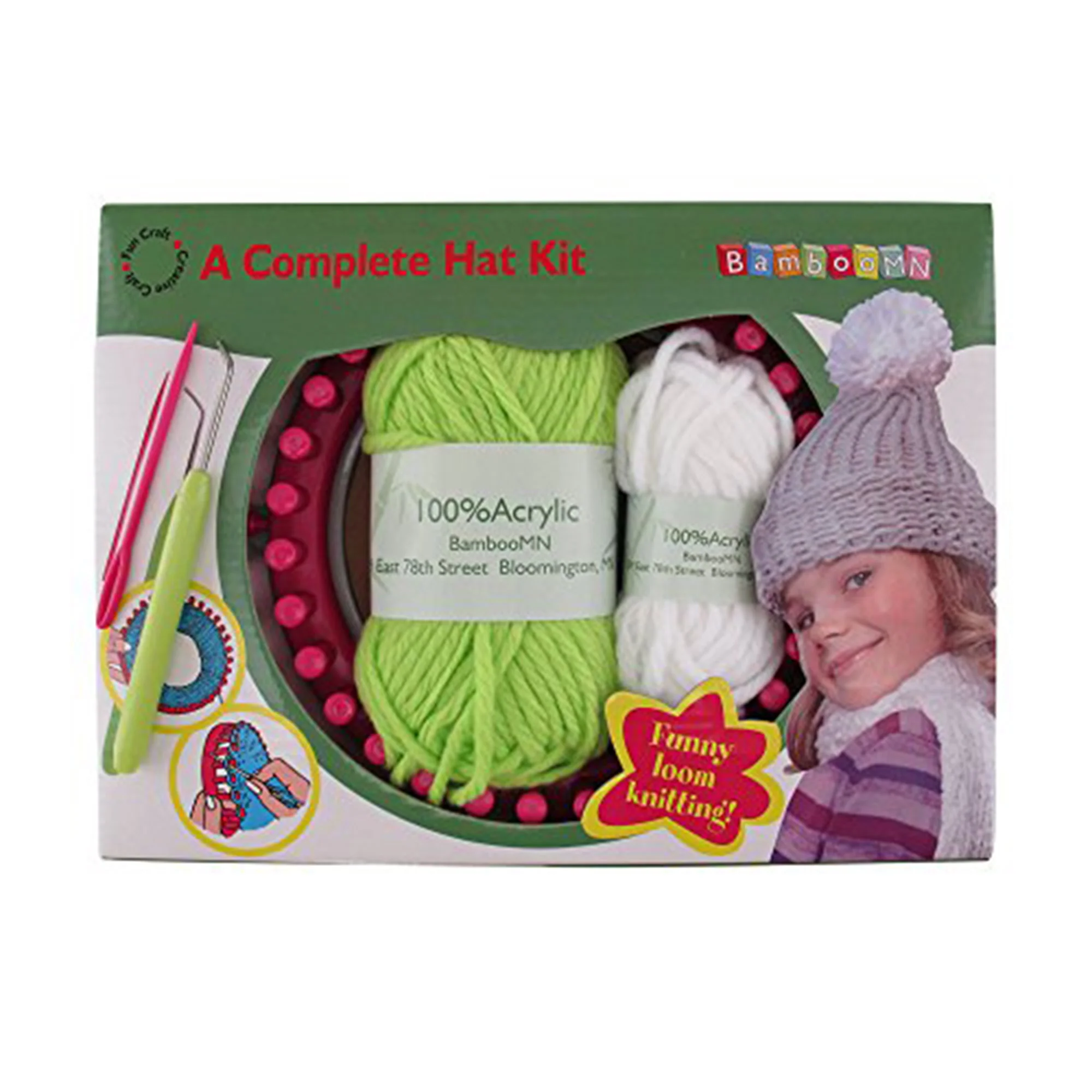 Kid's Complete Loom Knitting Hat Kit - Image 6