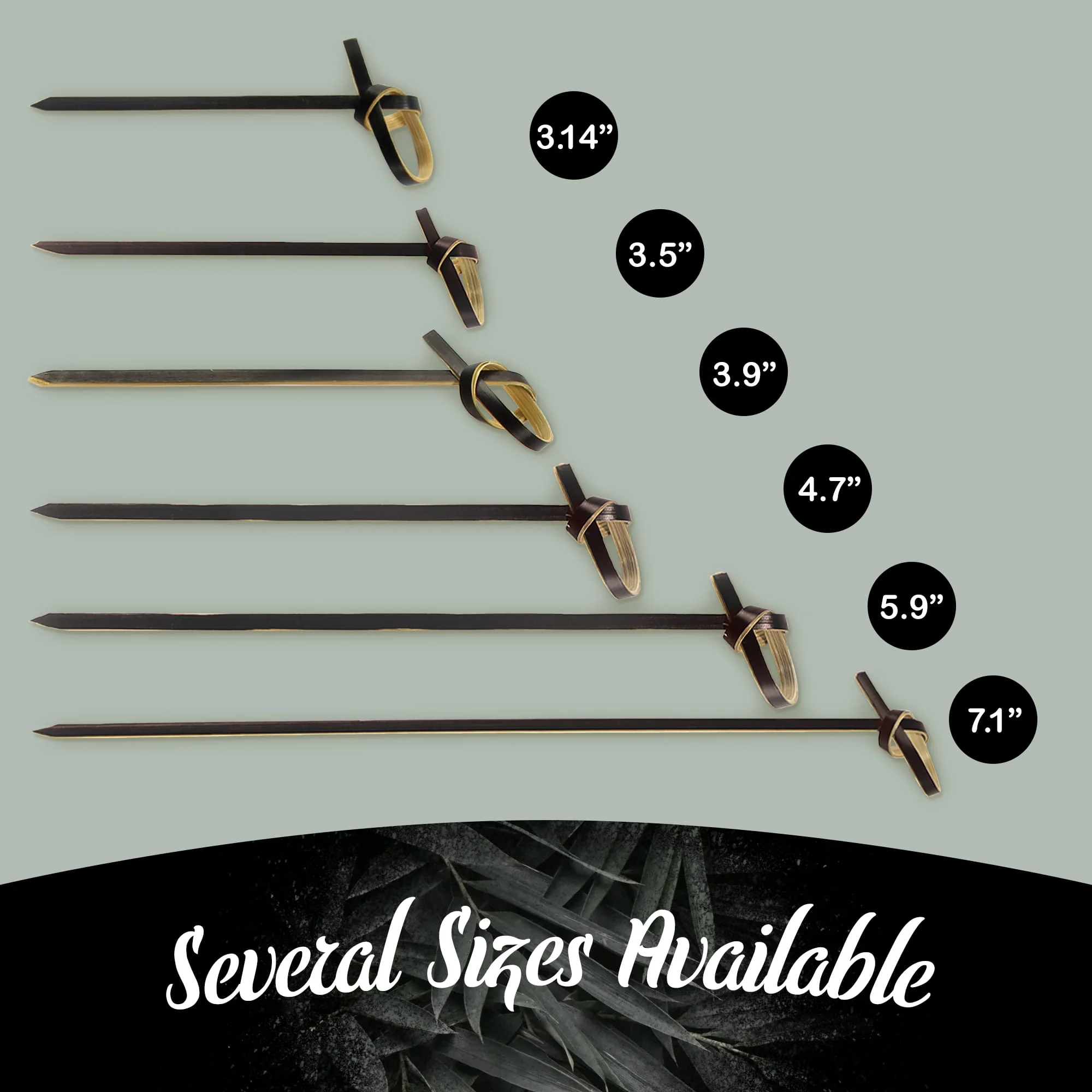 Black Knot Bamboo Food Picks - Image 3