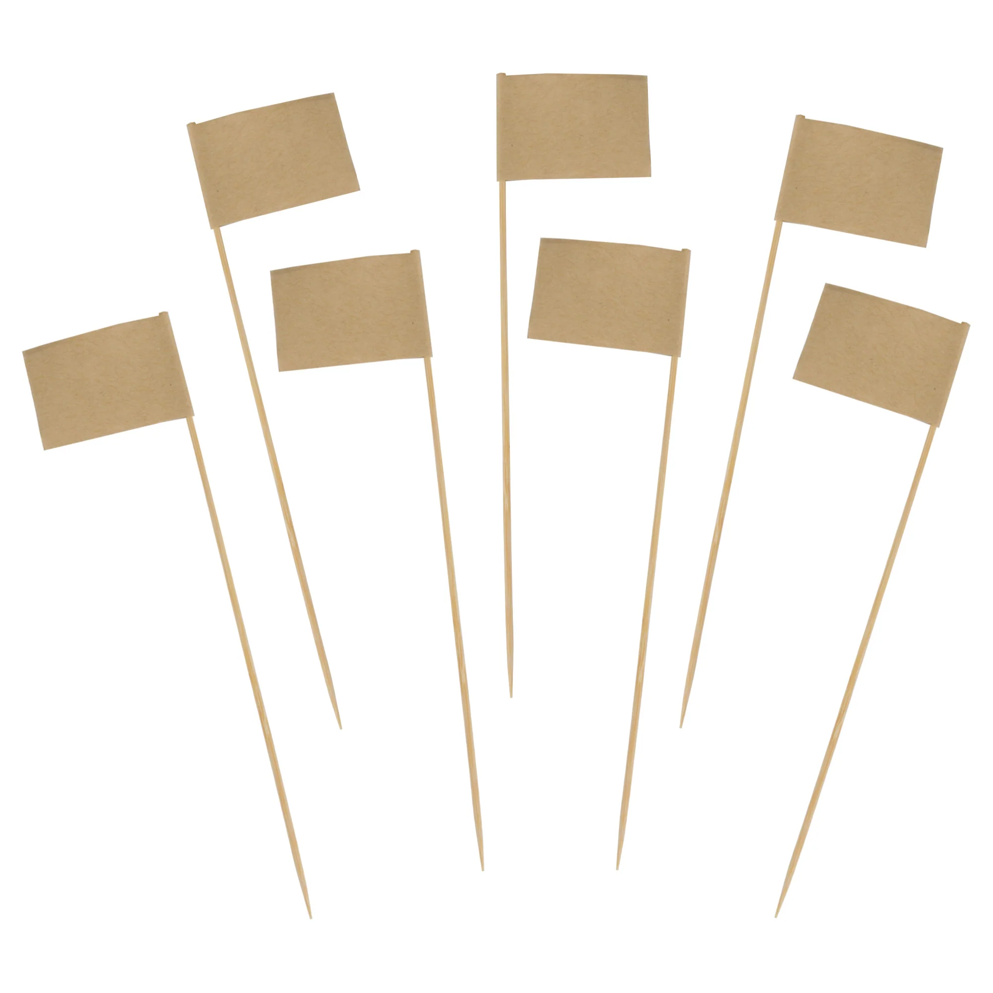 Blank Flag Bamboo Food Picks - Image 10